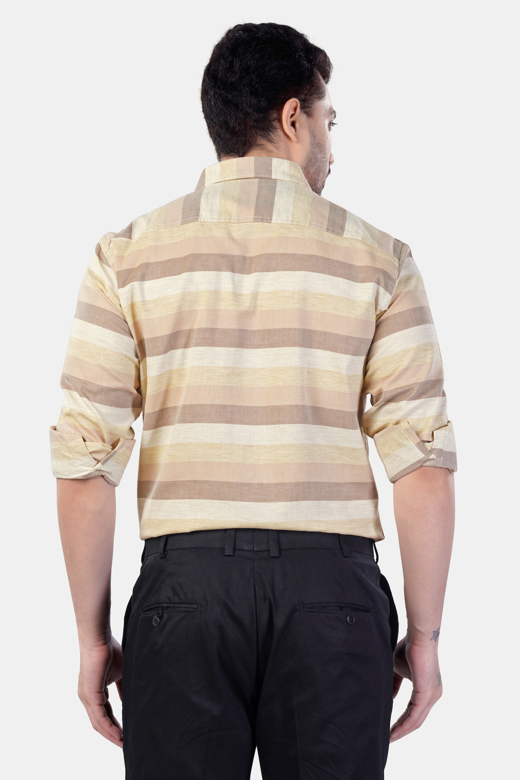 7swords-Rodeo Brown and Sorrel Brown Multicolour Premium Cotton Shirt 7S-174-38, 7S-174-39, 7S-174-40, 7S-174-42
