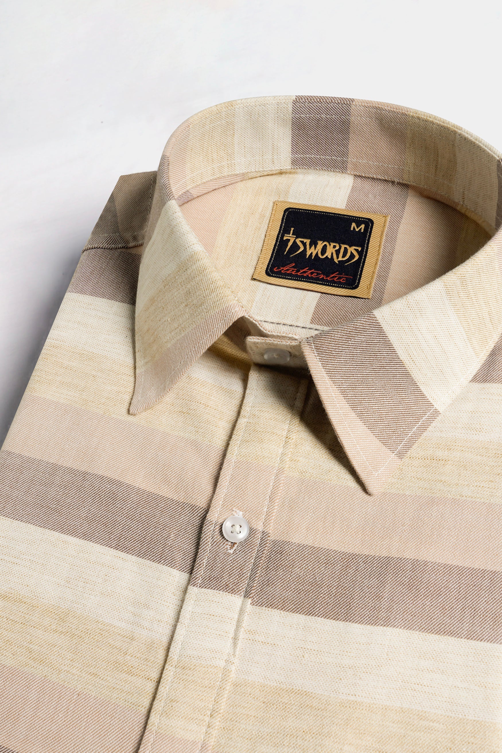 7swords-Rodeo Brown and Sorrel Brown Multicolour Premium Cotton Shirt 7S-174-38, 7S-174-39, 7S-174-40, 7S-174-42