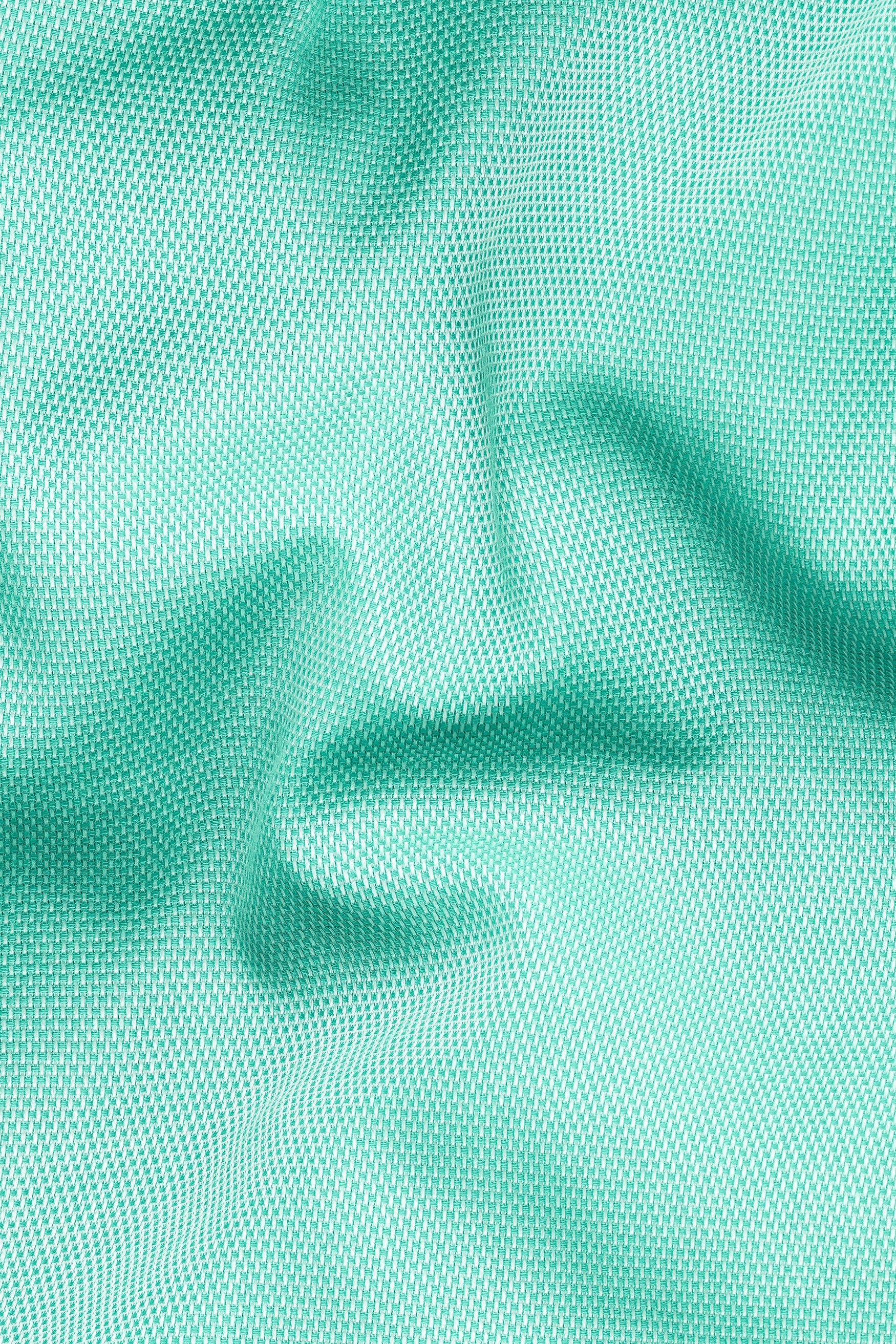 7swords-Tiffany Green textured Premium Cotton Shirt 7S-175-CA-38, 7S-175-CA-39, 7S-175-CA-40, 7S-175-CA-42