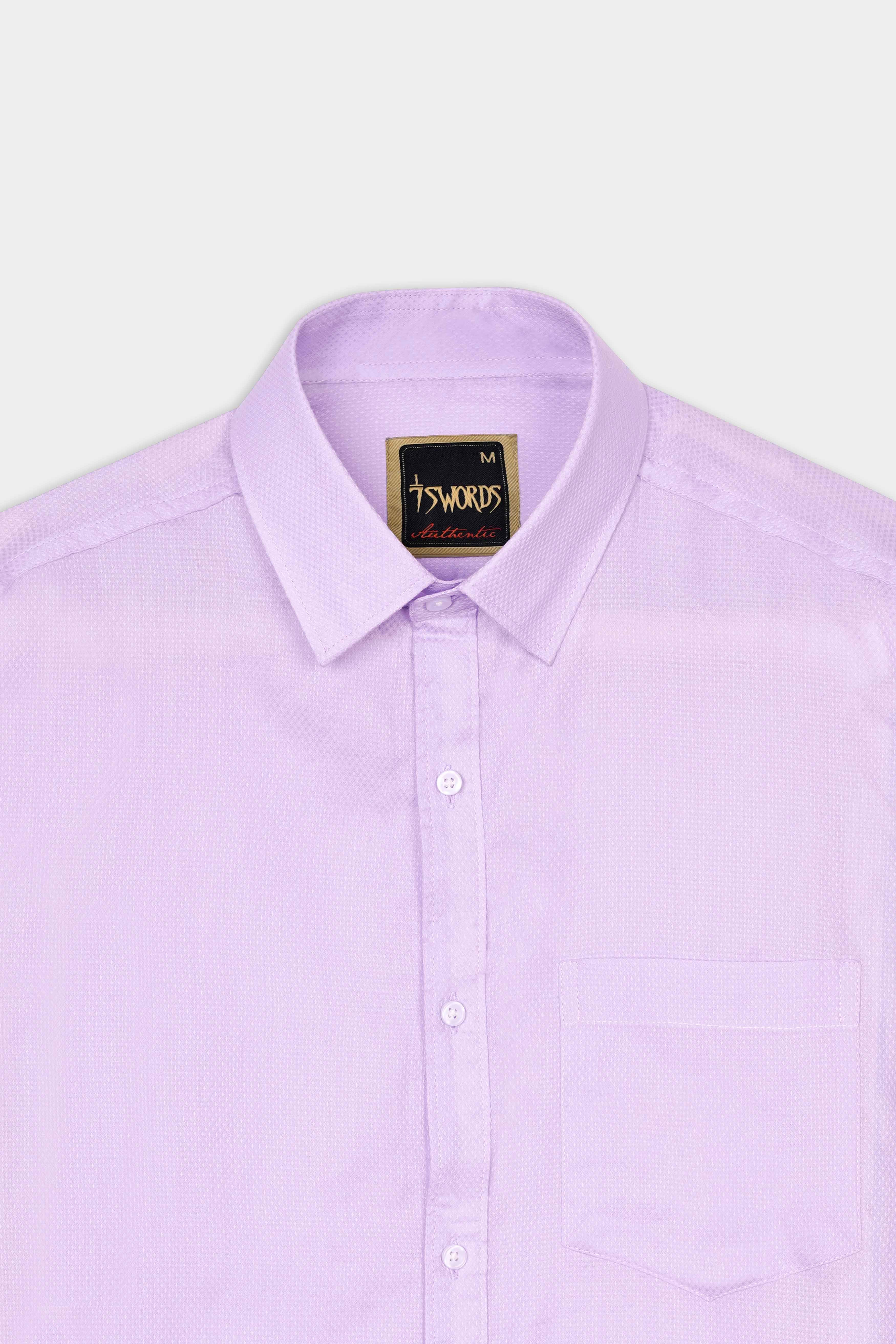 7swords-Twilight Lavender Premium Cotton Shirt 7S-178-38, 7S-178-39, 7S-178-40, 7S-178-42