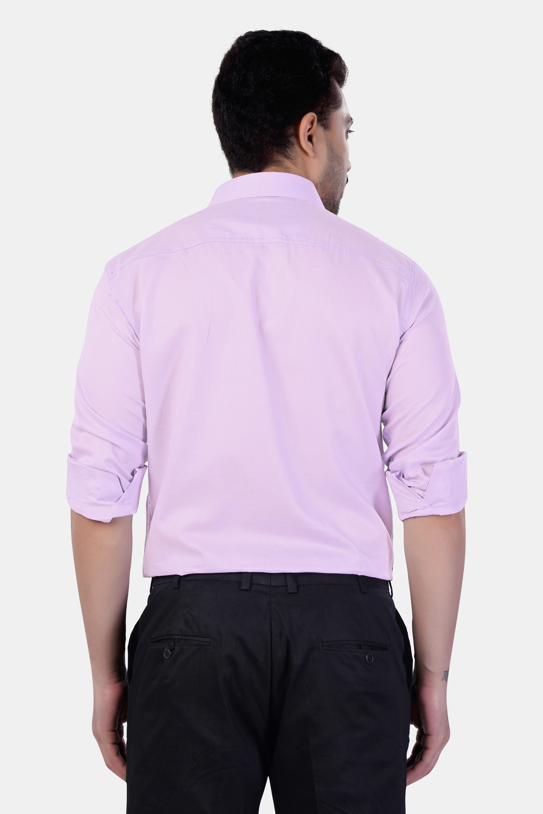 7swords-Twilight Lavender Premium Cotton Shirt 7S-178-38, 7S-178-39, 7S-178-40, 7S-178-42