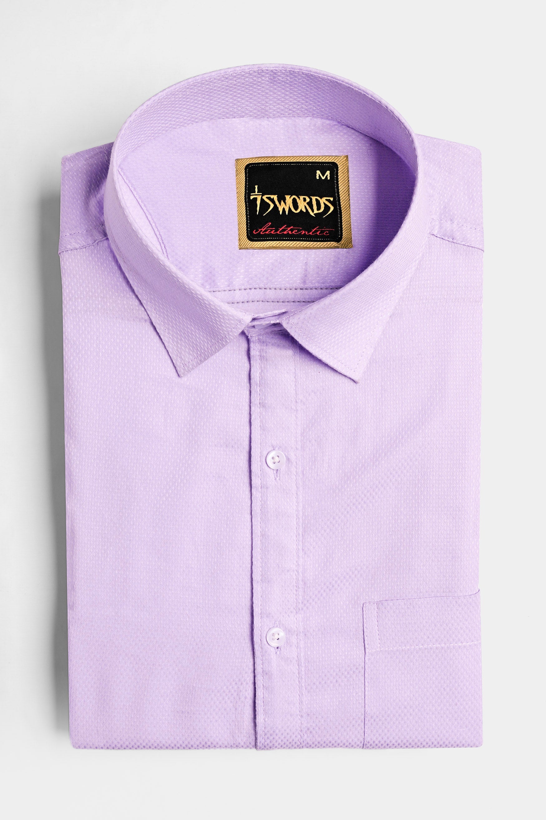 7swords-Twilight Lavender Premium Cotton Shirt 7S-178-38, 7S-178-39, 7S-178-40, 7S-178-42