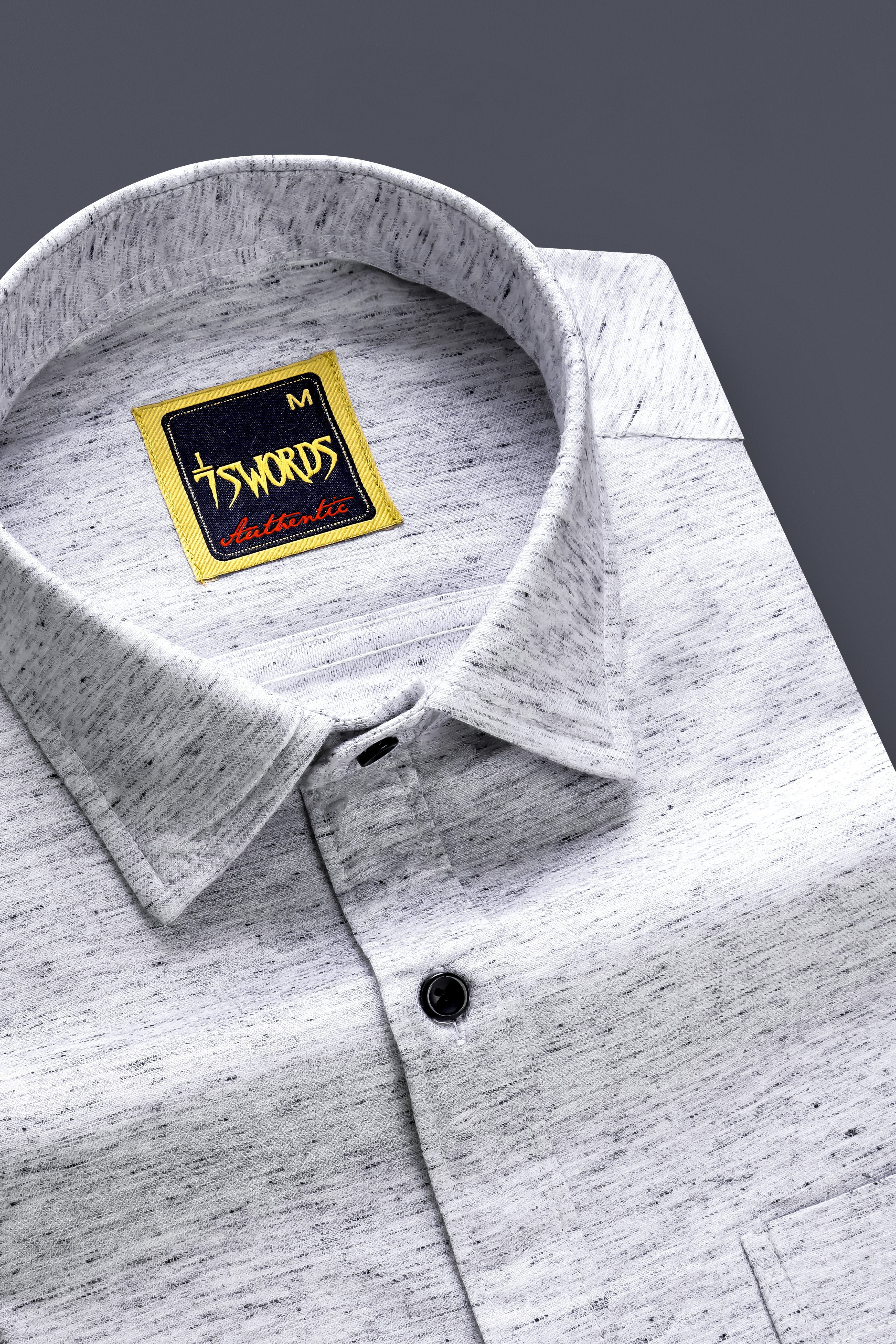 7swords-Mischka Gray Textured Premium Cotton Dress Shirt 7S-189-BLK-38, 7S-189-BLK-H-38, 7S-189-BLK-39, 7S-189-BLK-H-39, 7S-189-BLK-40, 7S-189-BLK-H-40, 7S-189-BLK-42, 7S-189-BLK-H-42, 7S-189-BLK-44, 7S-189-BLK-H-44, 7S-189-BLK-46, 7S-189-BLK-H-46, 7S-189-BLK-48, 7S-189-BLK-H-48, 7S-189-BLK-50, 7S-189-BLK-H-50, 7S-189-BLK-52, 7S-189-BLK-H-52