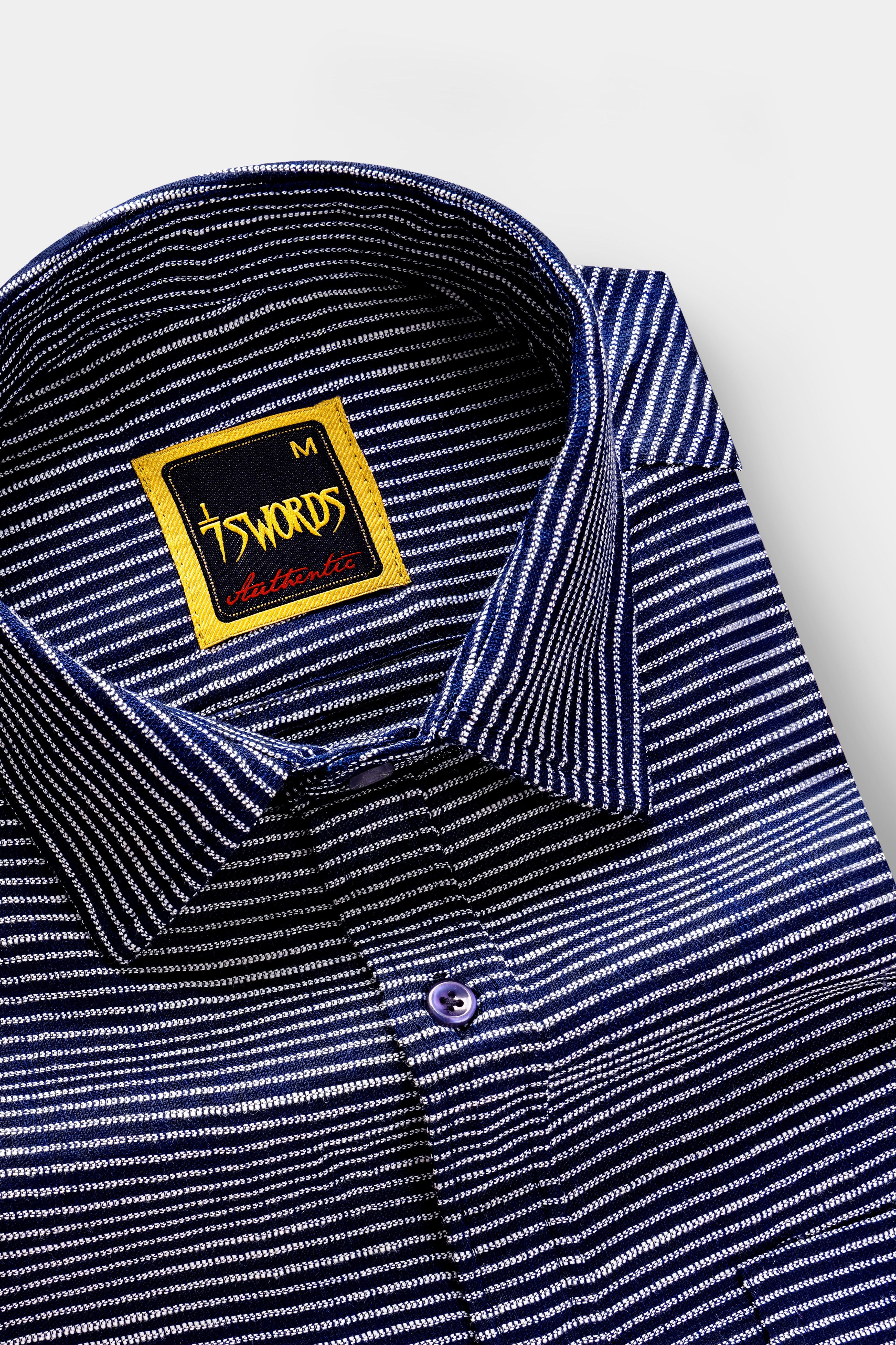 7swords-Navy Striped Premium Cotton Dress Shirt 7S-191-BLE-38, 7S-191-BLE-H-38, 7S-191-BLE-39, 7S-191-BLE-H-39, 7S-191-BLE-40, 7S-191-BLE-H-40, 7S-191-BLE-42, 7S-191-BLE-H-42, 7S-191-BLE-44, 7S-191-BLE-H-44, 7S-191-BLE-46, 7S-191-BLE-H-46, 7S-191-BLE-48, 7S-191-BLE-H-48, 7S-191-BLE-50, 7S-191-BLE-H-50, 7S-191-BLE-52, 7S-191-BLE-H-52