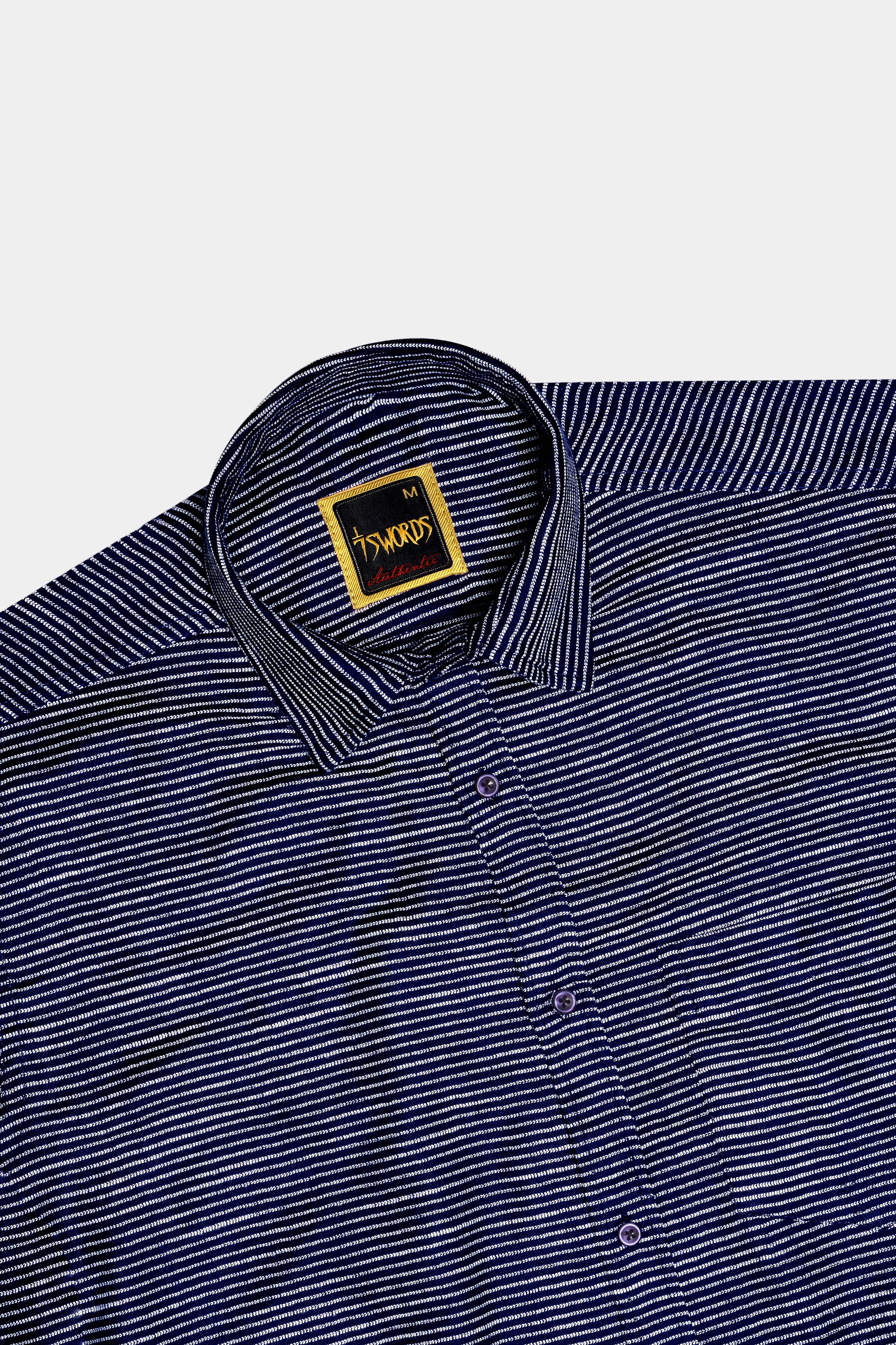 7swords-Navy Striped Premium Cotton Dress Shirt 7S-191-BLE-38, 7S-191-BLE-H-38, 7S-191-BLE-39, 7S-191-BLE-H-39, 7S-191-BLE-40, 7S-191-BLE-H-40, 7S-191-BLE-42, 7S-191-BLE-H-42, 7S-191-BLE-44, 7S-191-BLE-H-44, 7S-191-BLE-46, 7S-191-BLE-H-46, 7S-191-BLE-48, 7S-191-BLE-H-48, 7S-191-BLE-50, 7S-191-BLE-H-50, 7S-191-BLE-52, 7S-191-BLE-H-52