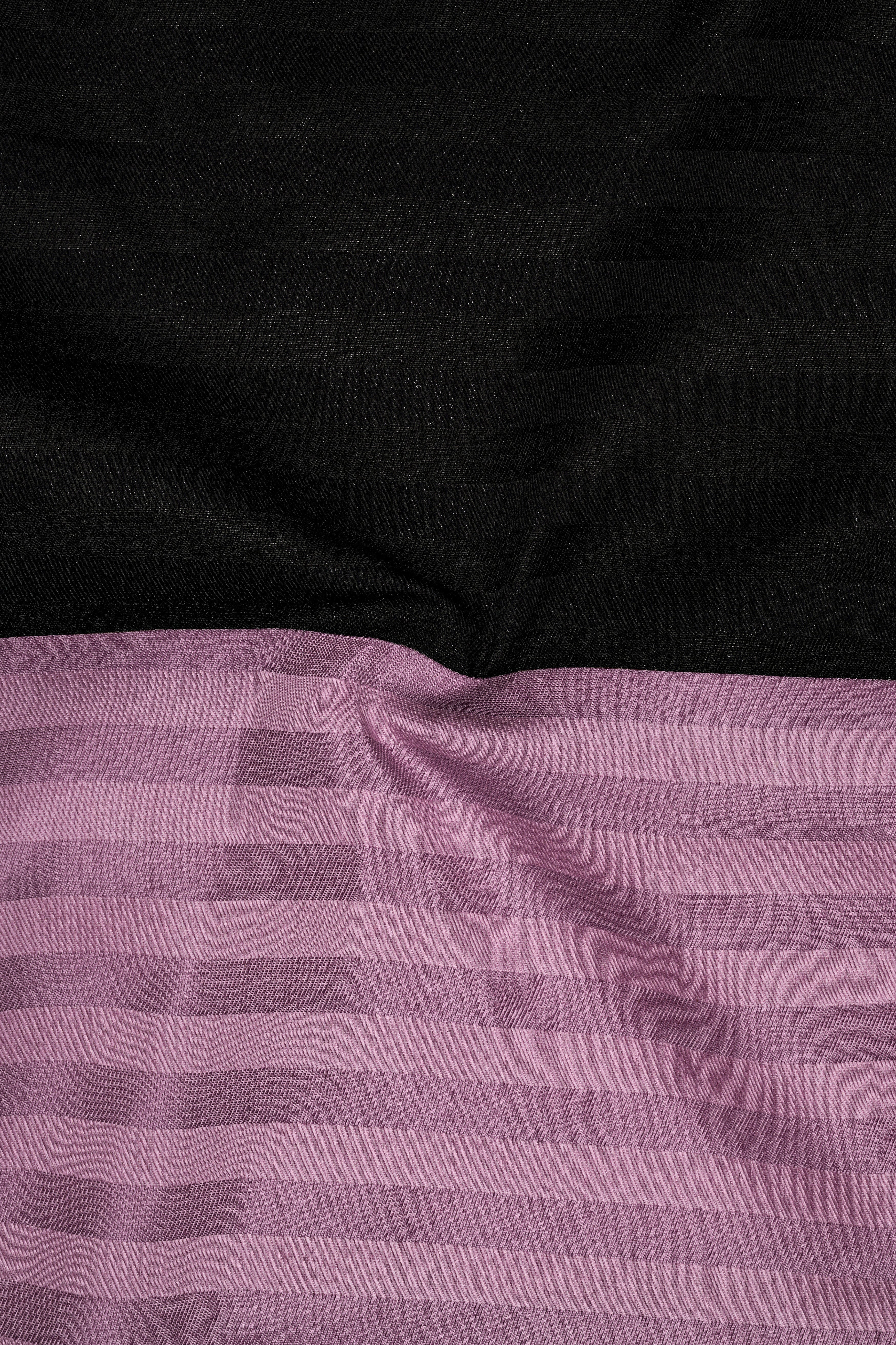 Oriental Pink Striped with Jade Black and White Super Soft Premium Cotton Designer Block Shirt