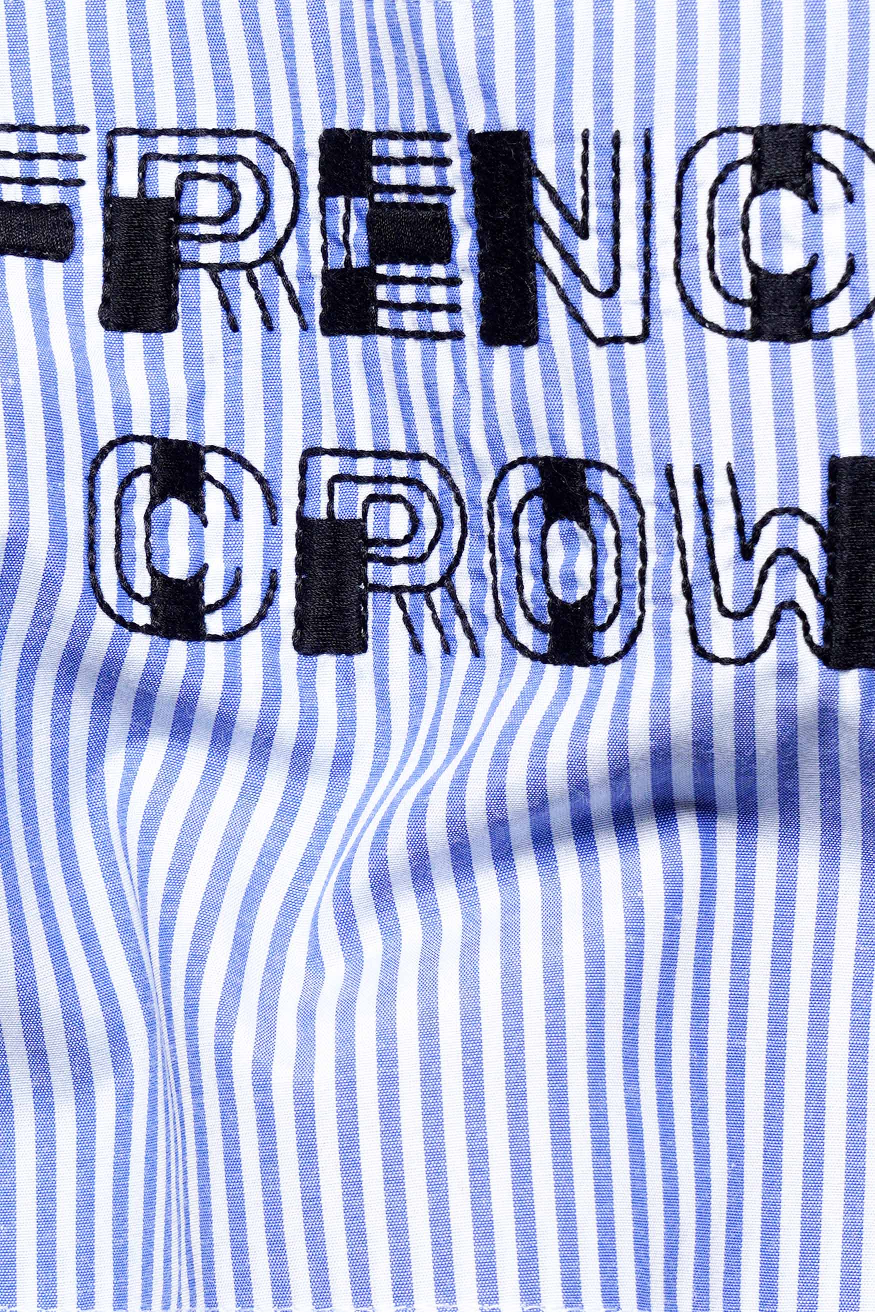Gainsboro Gray and Glaucous Blue Striped Brand Name Embroidered Premium Cotton Designer Shirt 8204-P7-E333-38, 8204-P7-E333-H-38, 8204-P7-E333-39, 8204-P7-E333-H-39, 8204-P7-E333-40, 8204-P7-E333-H-40, 8204-P7-E333-42, 8204-P7-E333-H-42, 8204-P7-E333-44, 8204-P7-E333-H-44, 8204-P7-E333-46, 8204-P7-E333-H-46, 8204-P7-E333-48, 8204-P7-E333-H-48, 8204-P7-E333-50, 8204-P7-E333-H-50, 8204-P7-E333-52, 8204-P7-E333-H-52