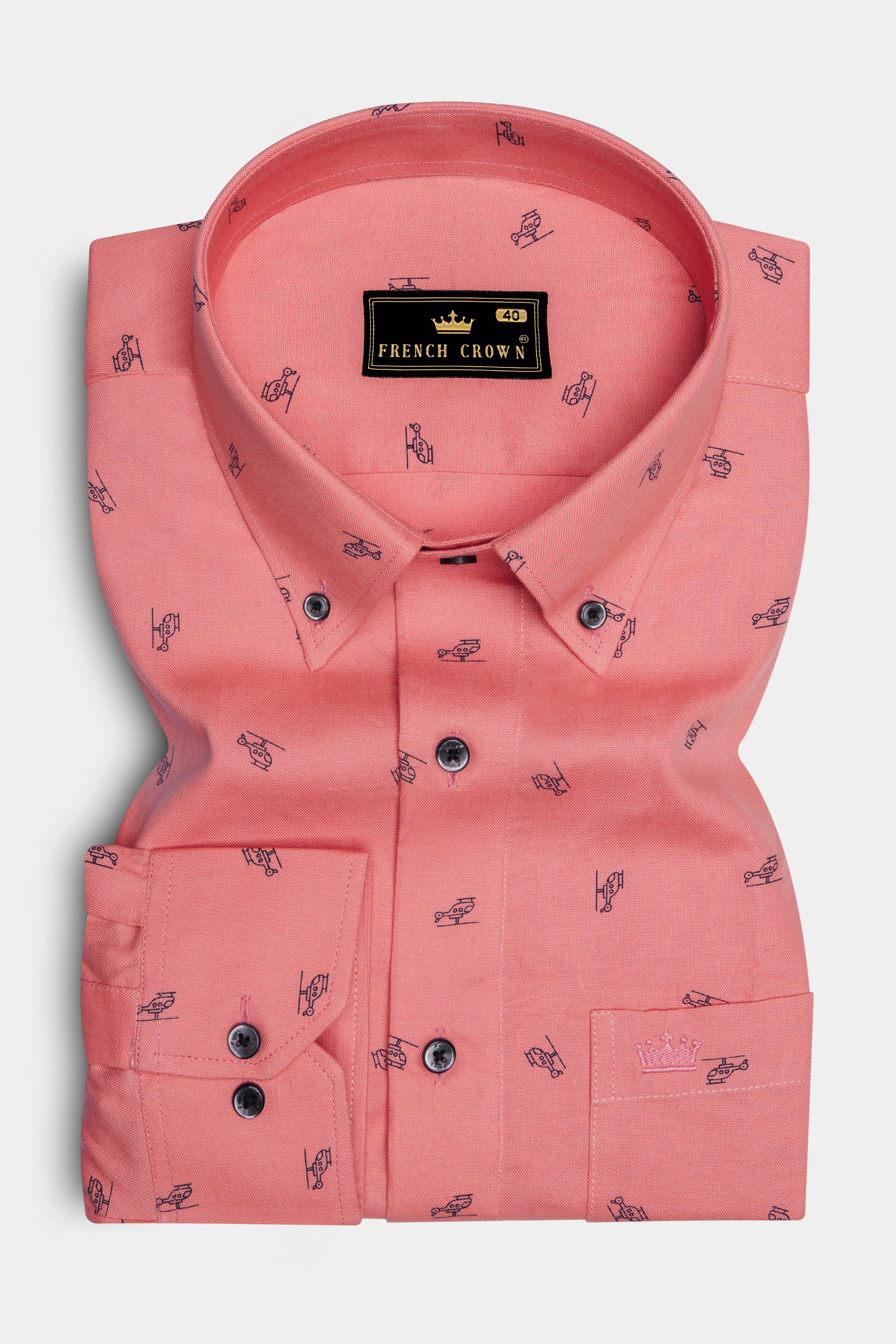 Tonys Orange Royal Oxford Shirt