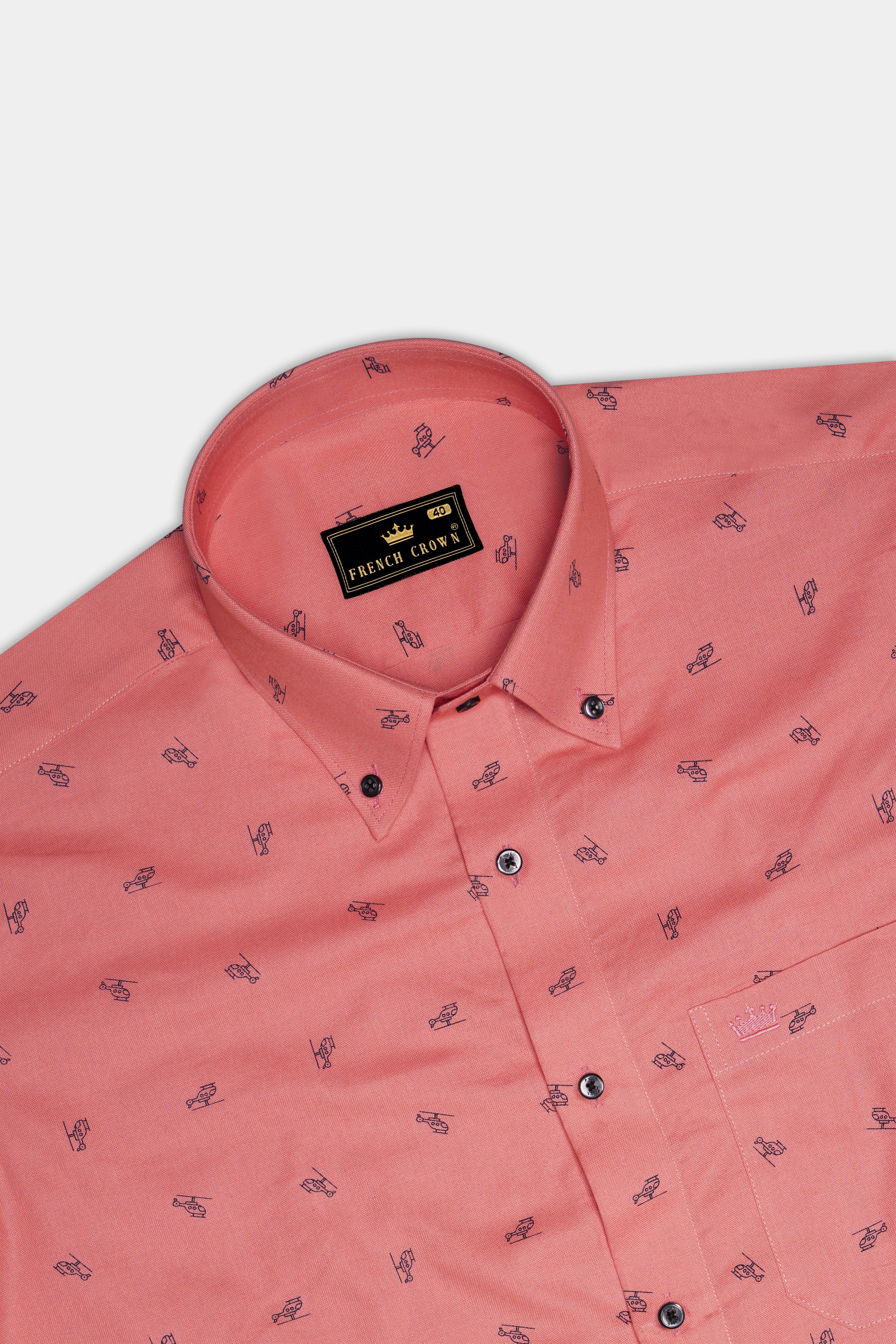 Tonys Orange Royal Oxford Shirt