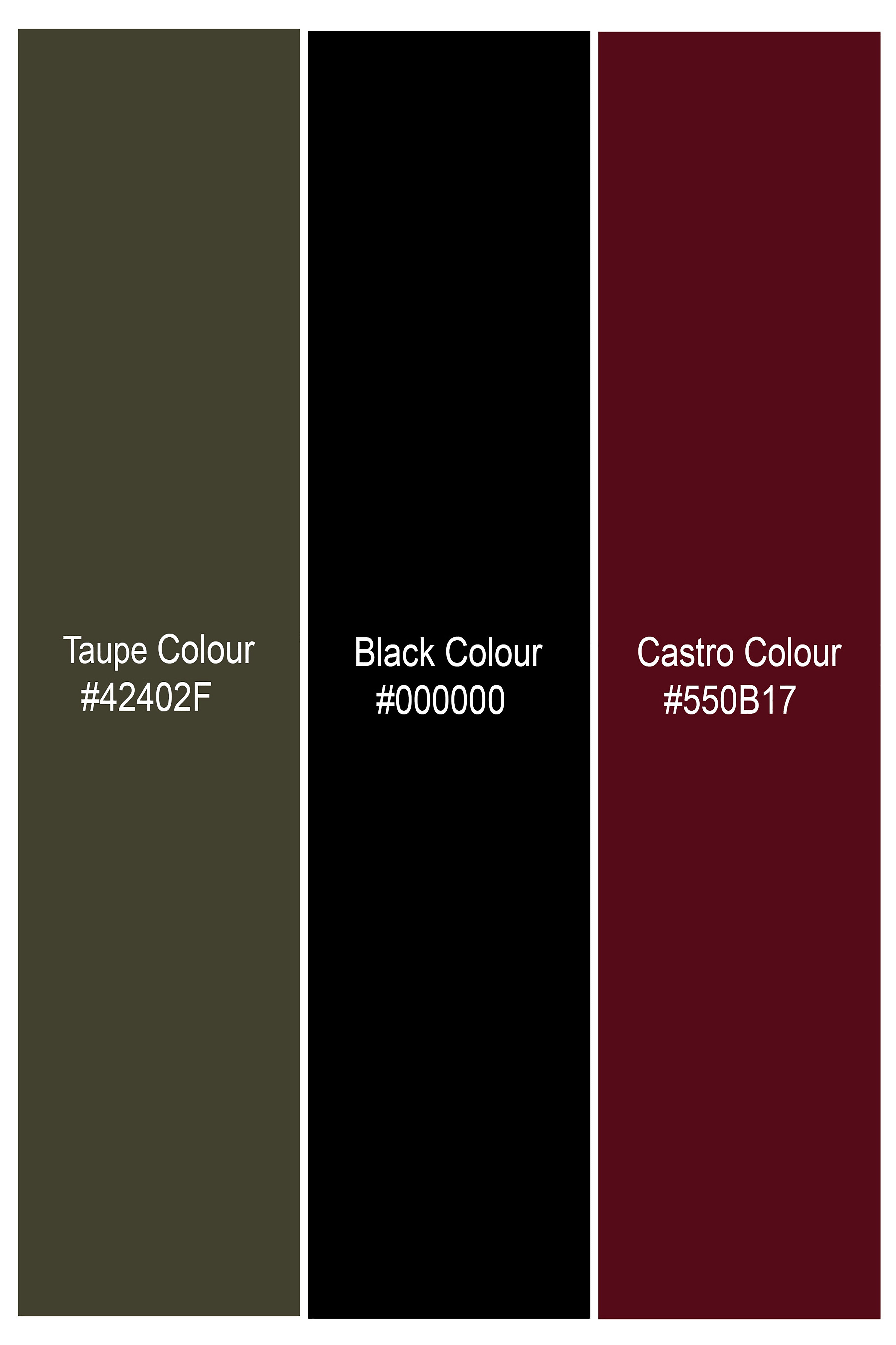 Jade Black and Taupe Green Striped with Embroidered logo Dobby Premium Giza Cotton Designer Shirt