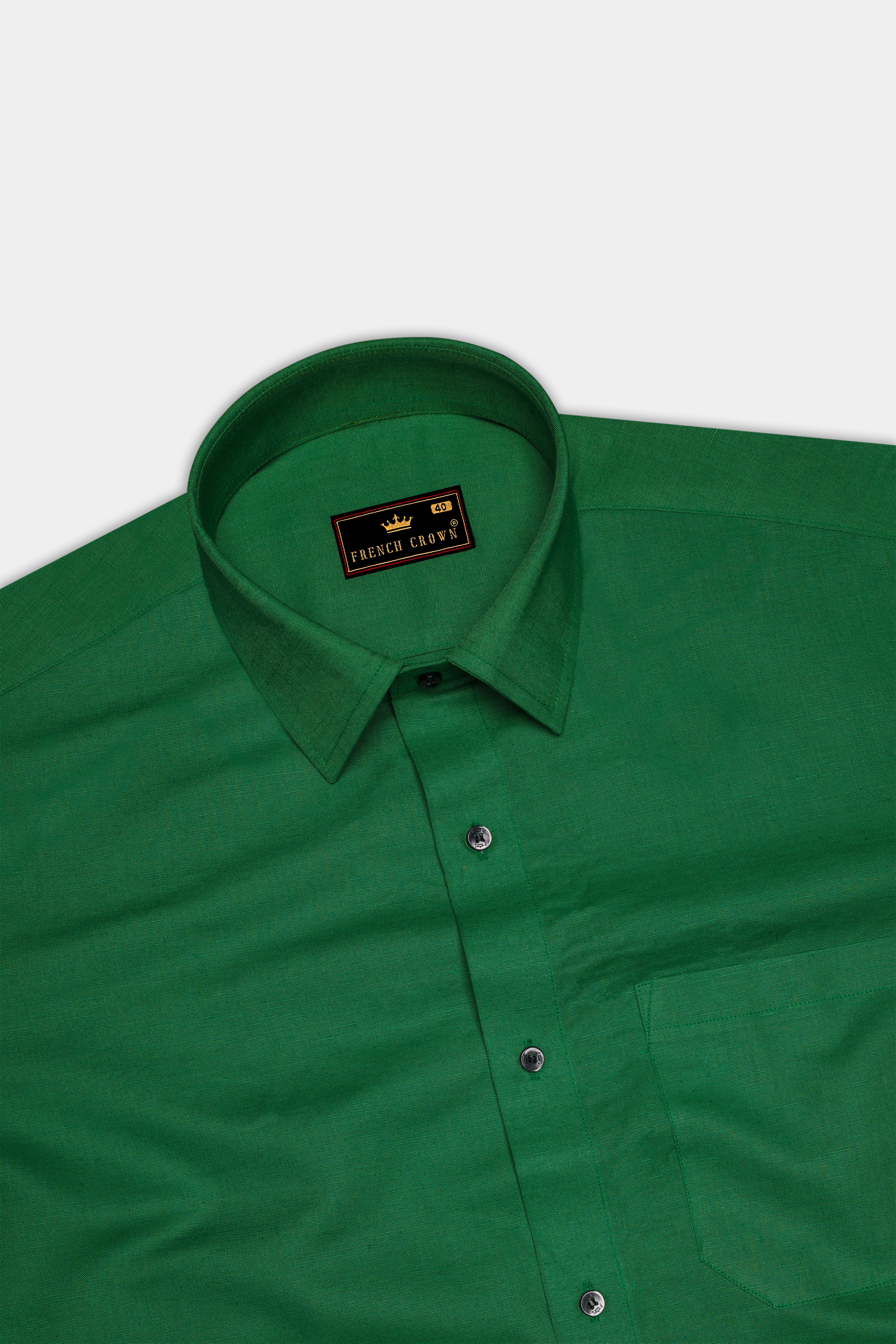 Clover Green Luxurious Linen Shirt