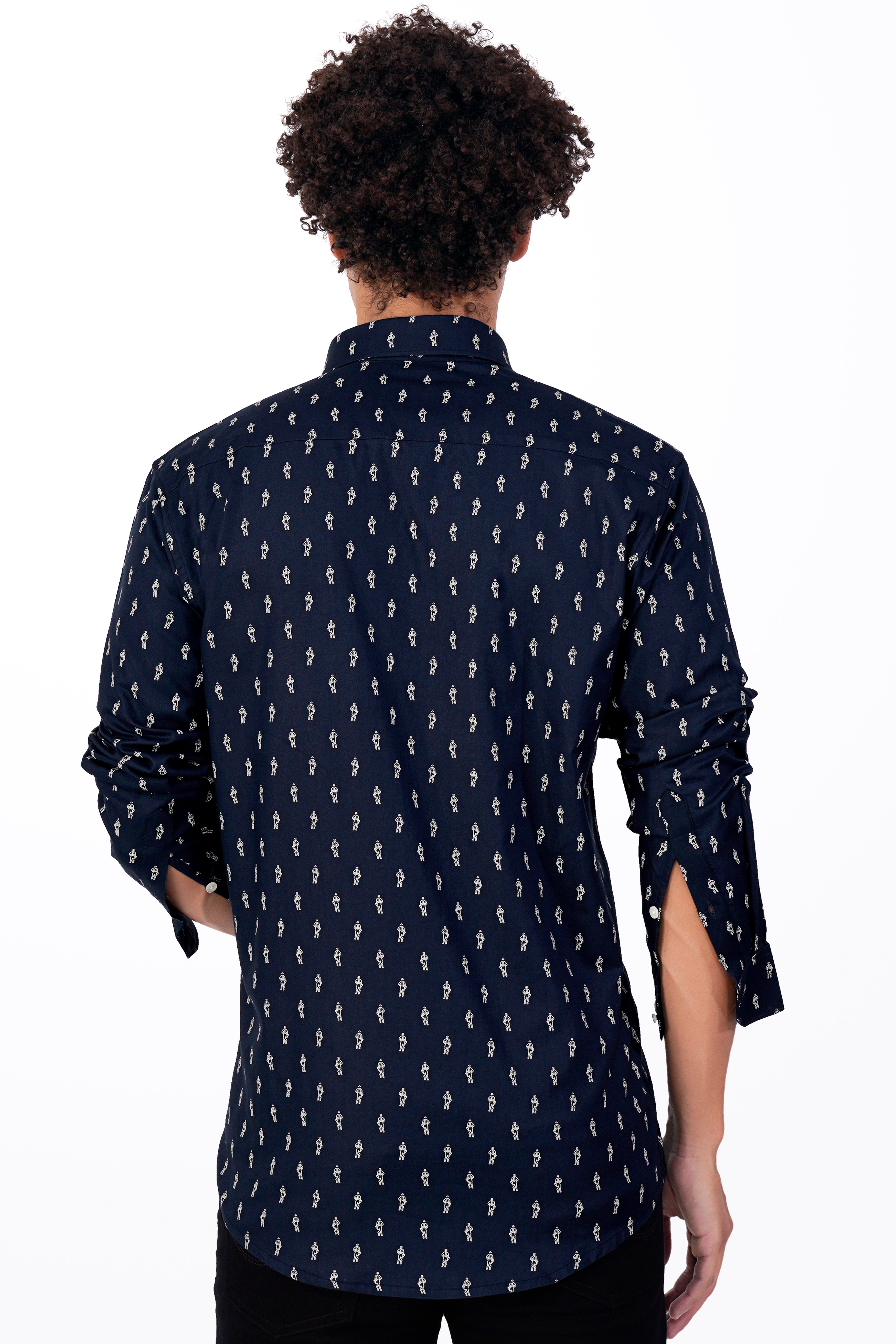 Cinder Blue and White Printed with Patchwork Royal Oxford Designer Shirt 8626-E201-38, 8626-E201-H-38, 8626-E201-39, 8626-E201-H-39, 8626-E201-40, 8626-E201-H-40, 8626-E201-42, 8626-E201-H-42, 8626-E201-44, 8626-E201-H-44, 8626-E201-46, 8626-E201-H-46, 8626-E201-48, 8626-E201-H-48, 8626-E201-50, 8626-E201-H-50, 8626-E201-52, 8626-E201-H-52