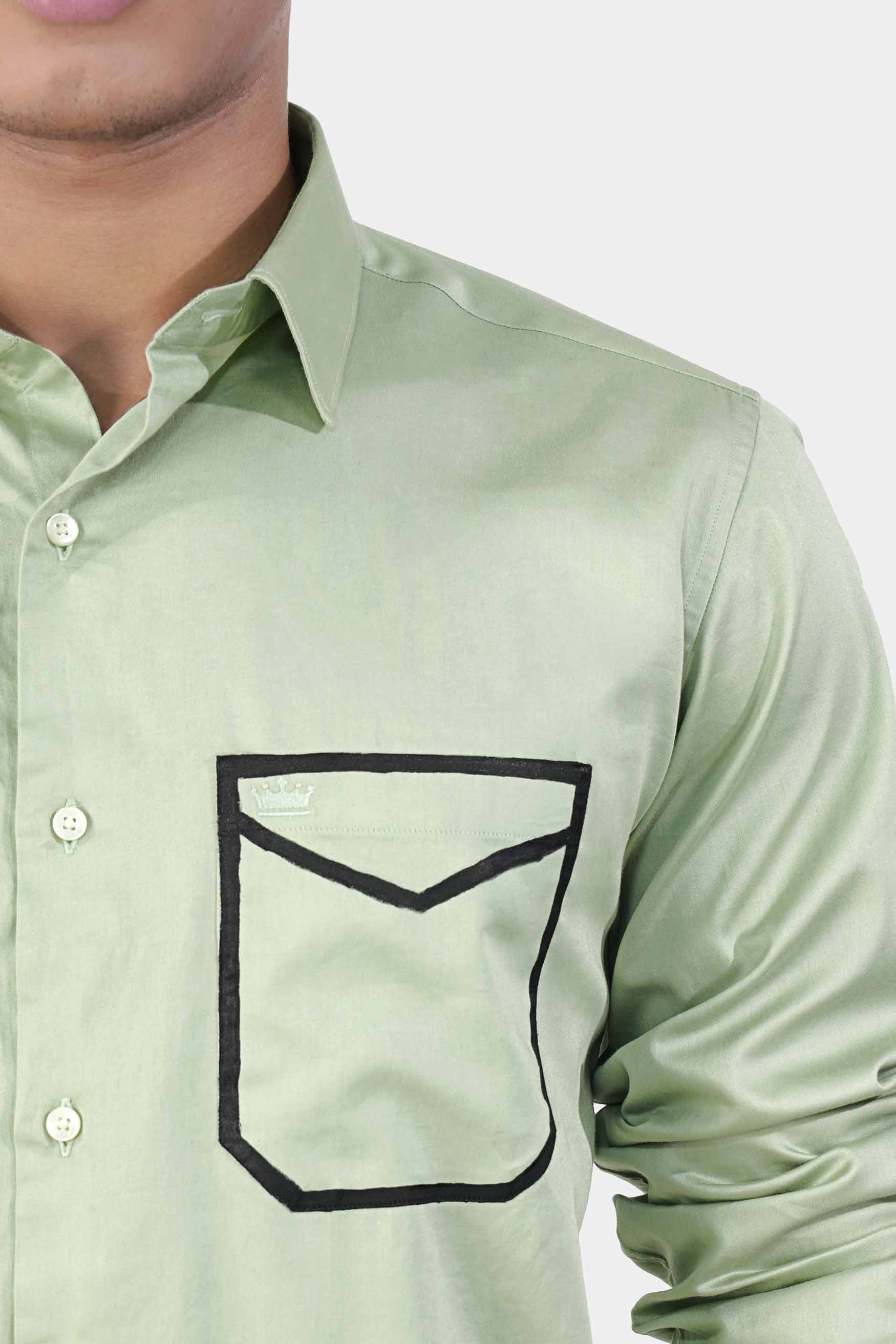 Coriander Green Envelope Hand Painted Subtle Sheen Super Soft Premium Cotton Designer Shirt 8665-ART-38, 8665-ART-H-38, 8665-ART-39, 8665-ART-H-39, 8665-ART-40, 8665-ART-H-40, 8665-ART-42, 8665-ART-H-42, 8665-ART-44, 8665-ART-H-44, 8665-ART-46, 8665-ART-H-46, 8665-ART-48, 8665-ART-H-48, 8665-ART-50, 8665-ART-H-50, 8665-ART-52, 8665-ART-H-52