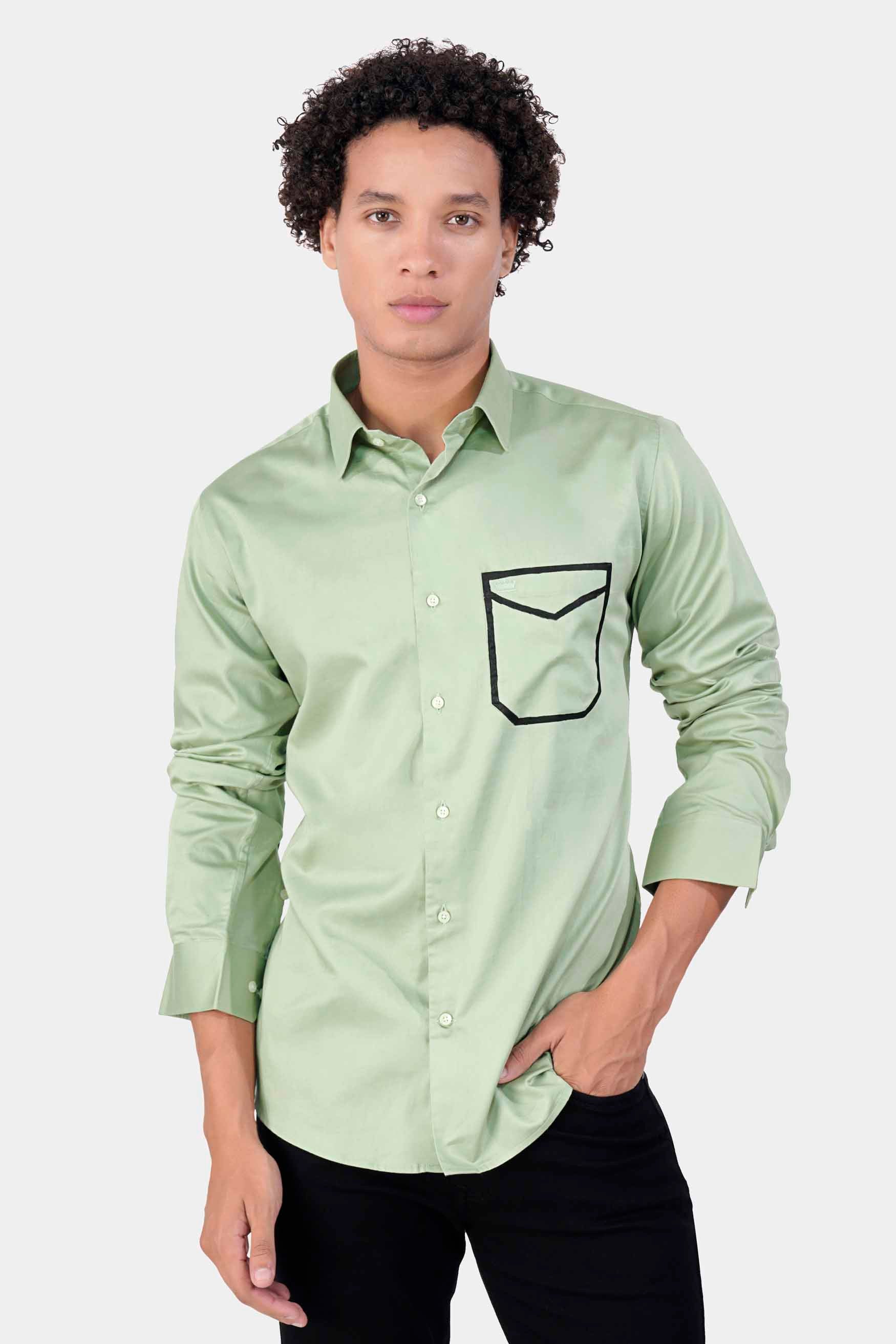 Coriander Green Envelope Hand Painted Subtle Sheen Super Soft Premium Cotton Designer Shirt 8665-ART-38, 8665-ART-H-38, 8665-ART-39, 8665-ART-H-39, 8665-ART-40, 8665-ART-H-40, 8665-ART-42, 8665-ART-H-42, 8665-ART-44, 8665-ART-H-44, 8665-ART-46, 8665-ART-H-46, 8665-ART-48, 8665-ART-H-48, 8665-ART-50, 8665-ART-H-50, 8665-ART-52, 8665-ART-H-52