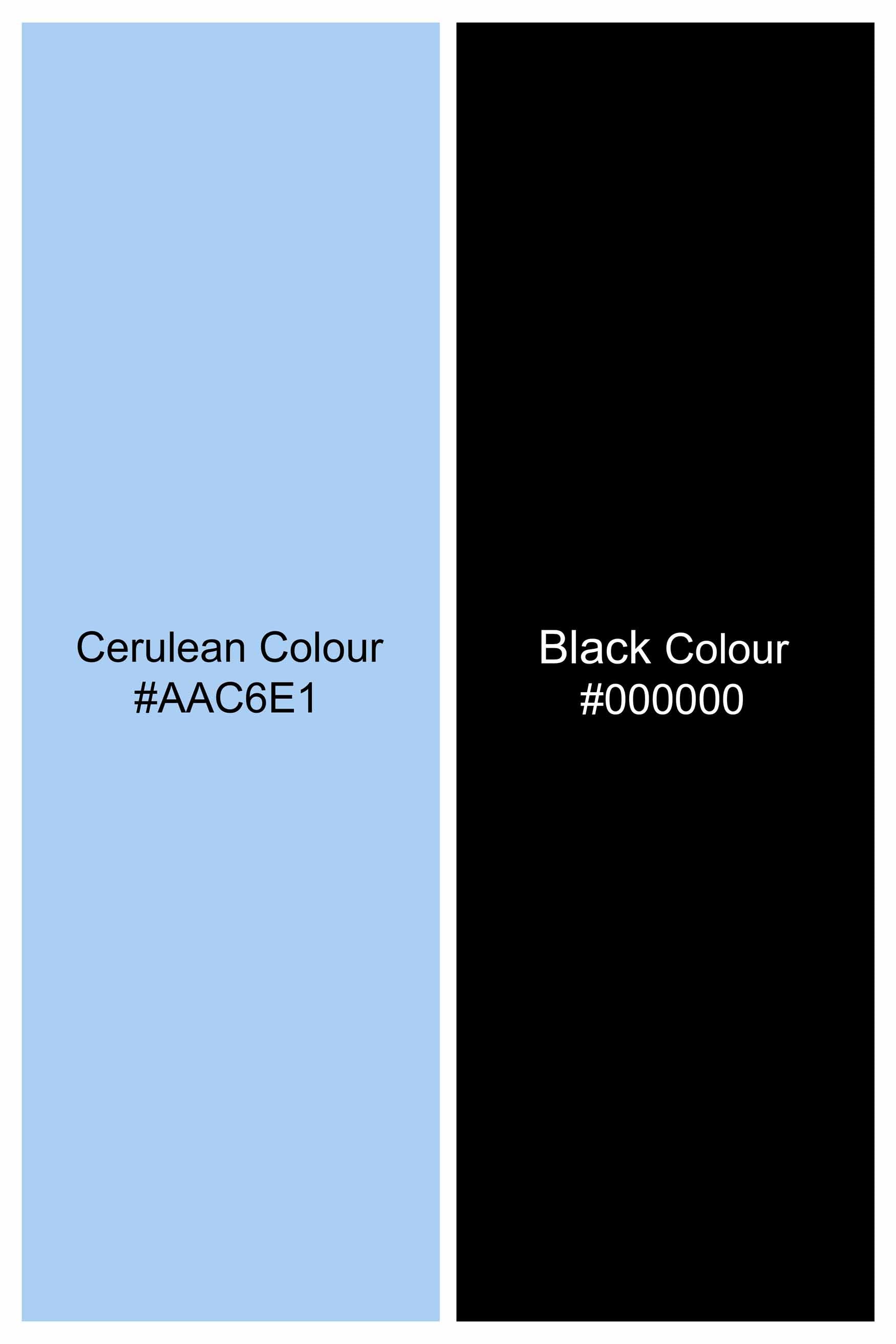 Cerulean Blue with Funky Black Hand Painted Super Soft Premium Cotton Designer shirt 8669-BLK-ART01-38, 8669-BLK-ART01-H-38, 8669-BLK-ART01-39, 8669-BLK-ART01-H-39, 8669-BLK-ART01-40, 8669-BLK-ART01-H-40, 8669-BLK-ART01-42, 8669-BLK-ART01-H-42, 8669-BLK-ART01-44, 8669-BLK-ART01-H-44, 8669-BLK-ART01-46, 8669-BLK-ART01-H-46, 8669-BLK-ART01-48, 8669-BLK-ART01-H-48, 8669-BLK-ART01-50, 8669-BLK-ART01-H-50, 8669-BLK-ART01-52, 8669-BLK-ART01-H-52