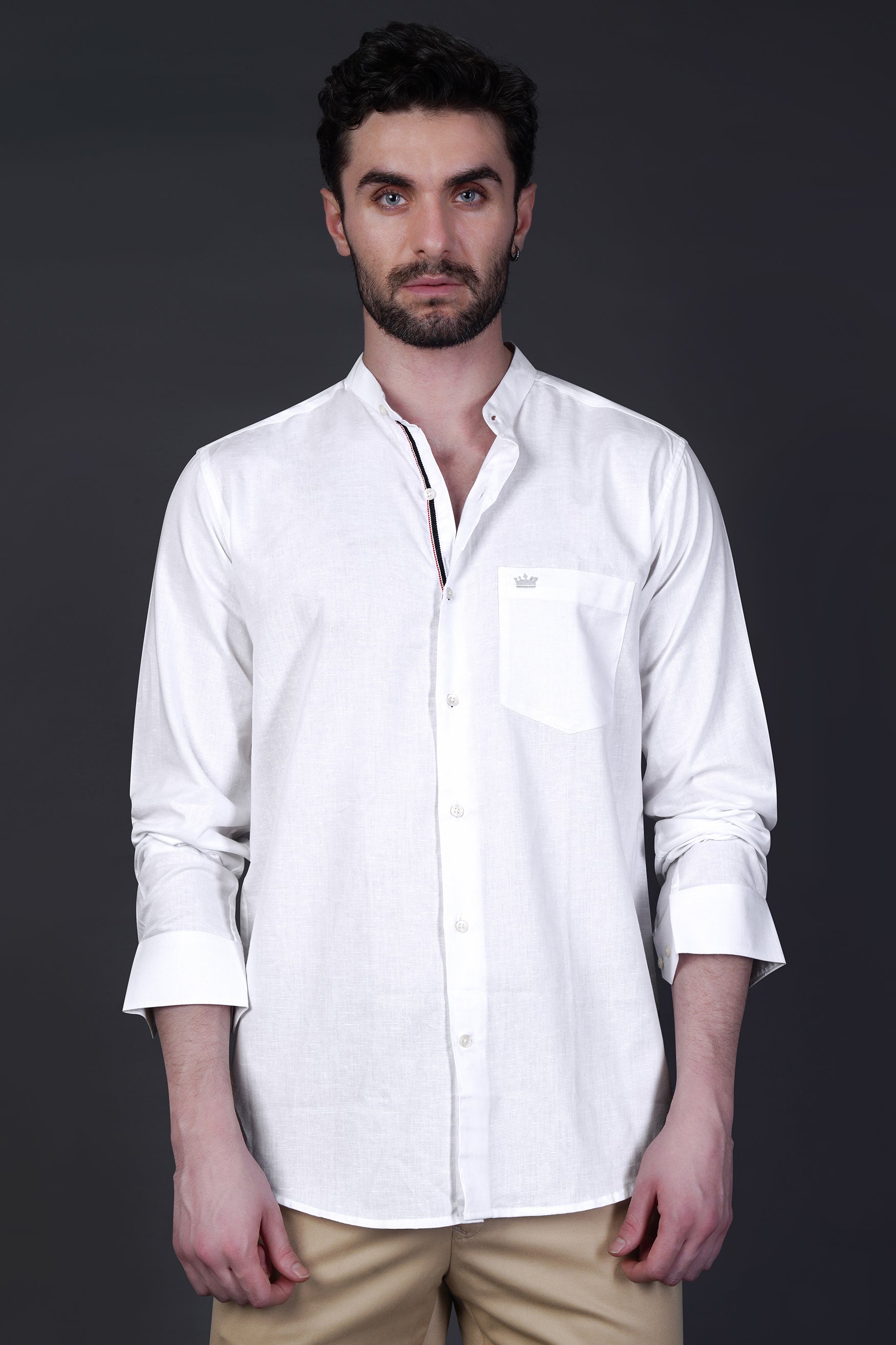 Snow White Luxurious Linen Shirt.