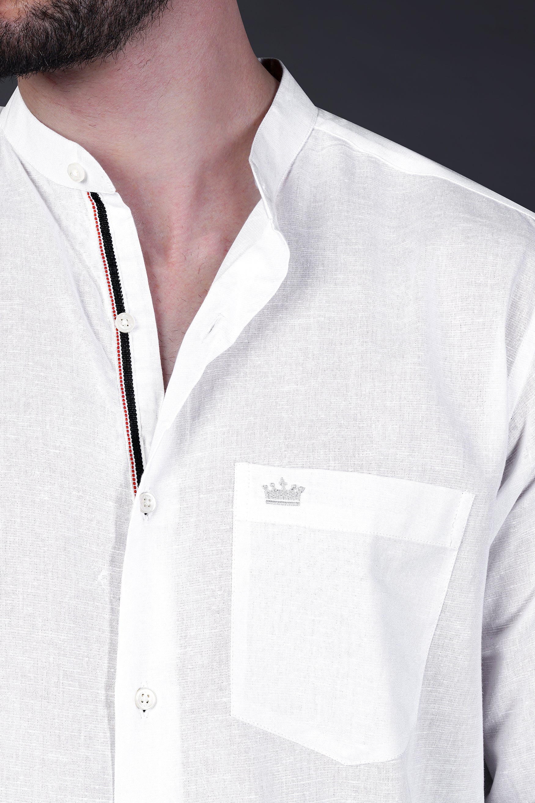 Snow White Luxurious Linen Shirt.