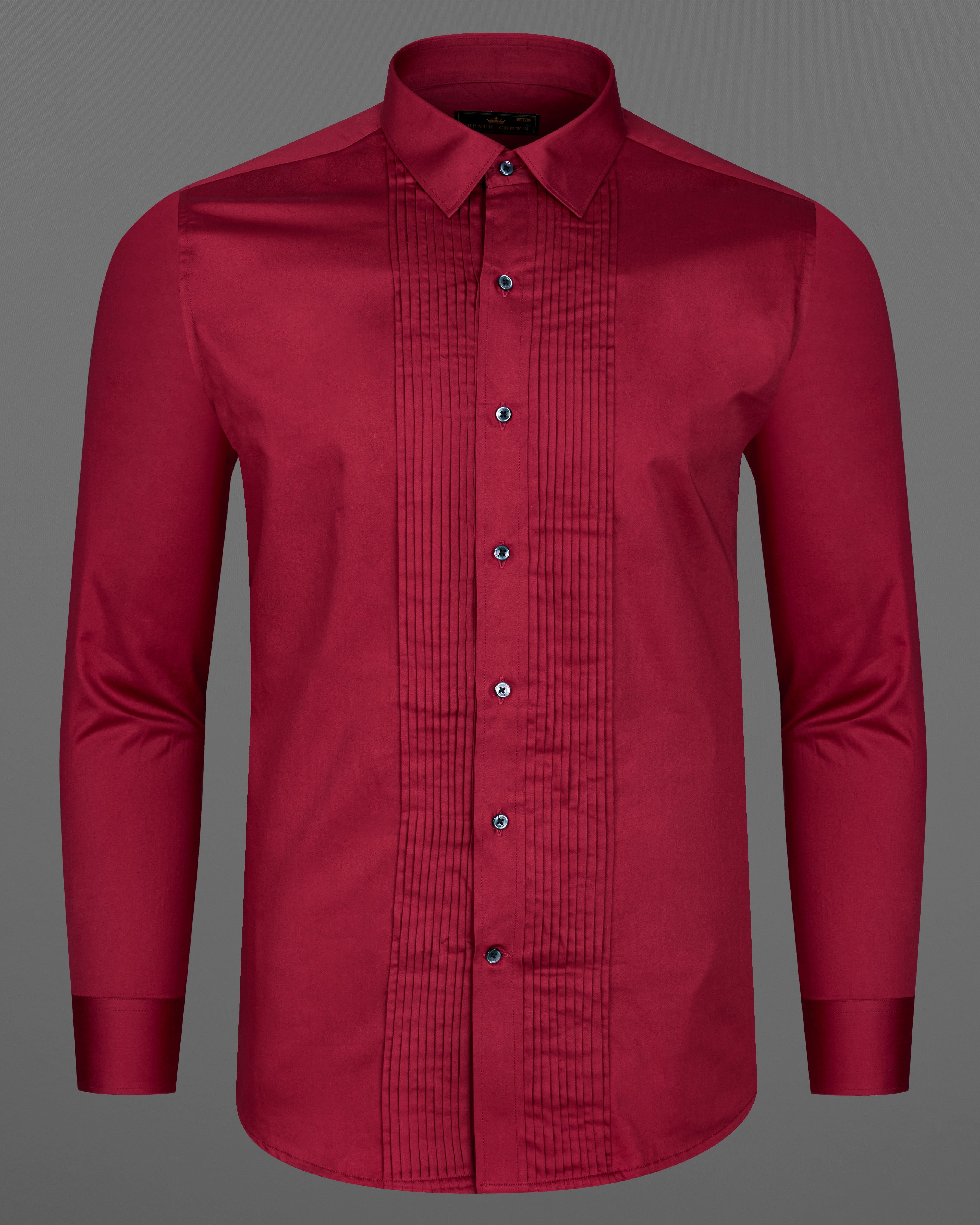 Vivid Auburn Red Subtle Sheen Snake Pleated Super Soft Premium Cotton Tuxedo Shirt 8868-BLK-TXD-38, 8868-BLK-TXD-H-38, 8868-BLK-TXD-39, 8868-BLK-TXD-H-39, 8868-BLK-TXD-40, 8868-BLK-TXD-H-40, 8868-BLK-TXD-42, 8868-BLK-TXD-H-42, 8868-BLK-TXD-44, 8868-BLK-TXD-H-44, 8868-BLK-TXD-46, 8868-BLK-TXD-H-46, 8868-BLK-TXD-48, 8868-BLK-TXD-H-48, 8868-BLK-TXD-50, 8868-BLK-TXD-H-50, 8868-BLK-TXD-52, 8868-BLK-TXD-H-52