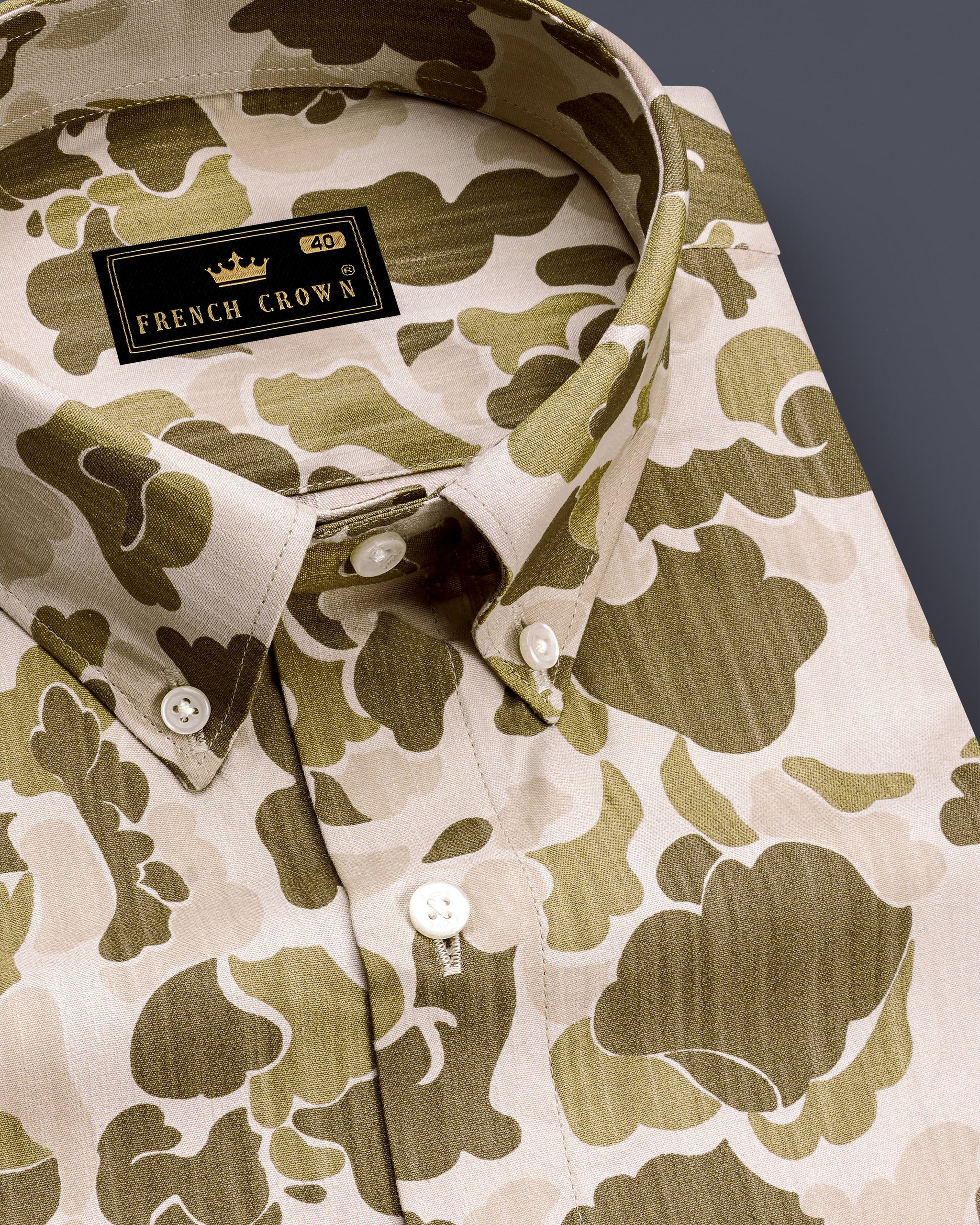 Mocha Brown Pintucks Shirt