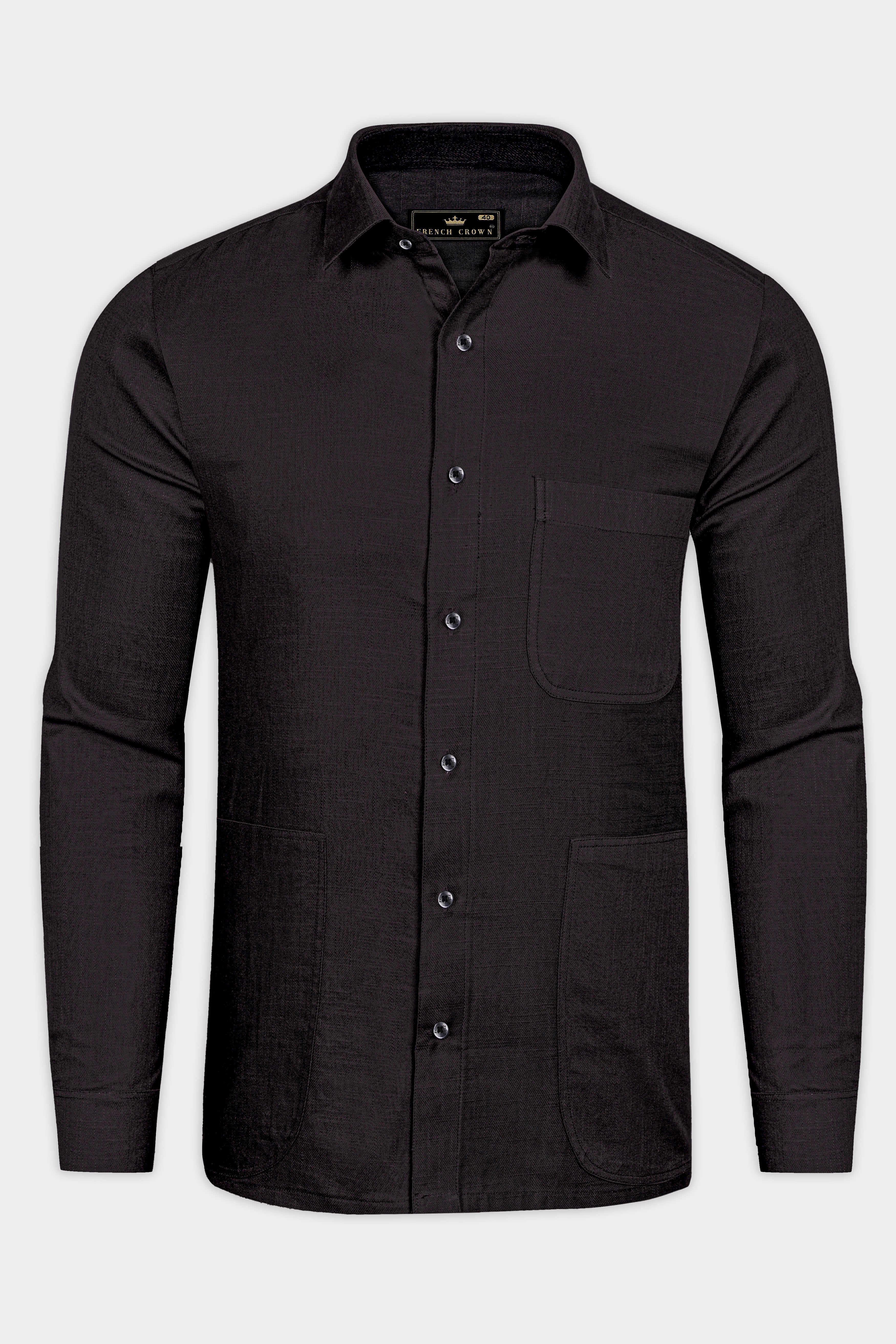 Thunder Brown Royal Oxford Designer Overshirt/Shacket