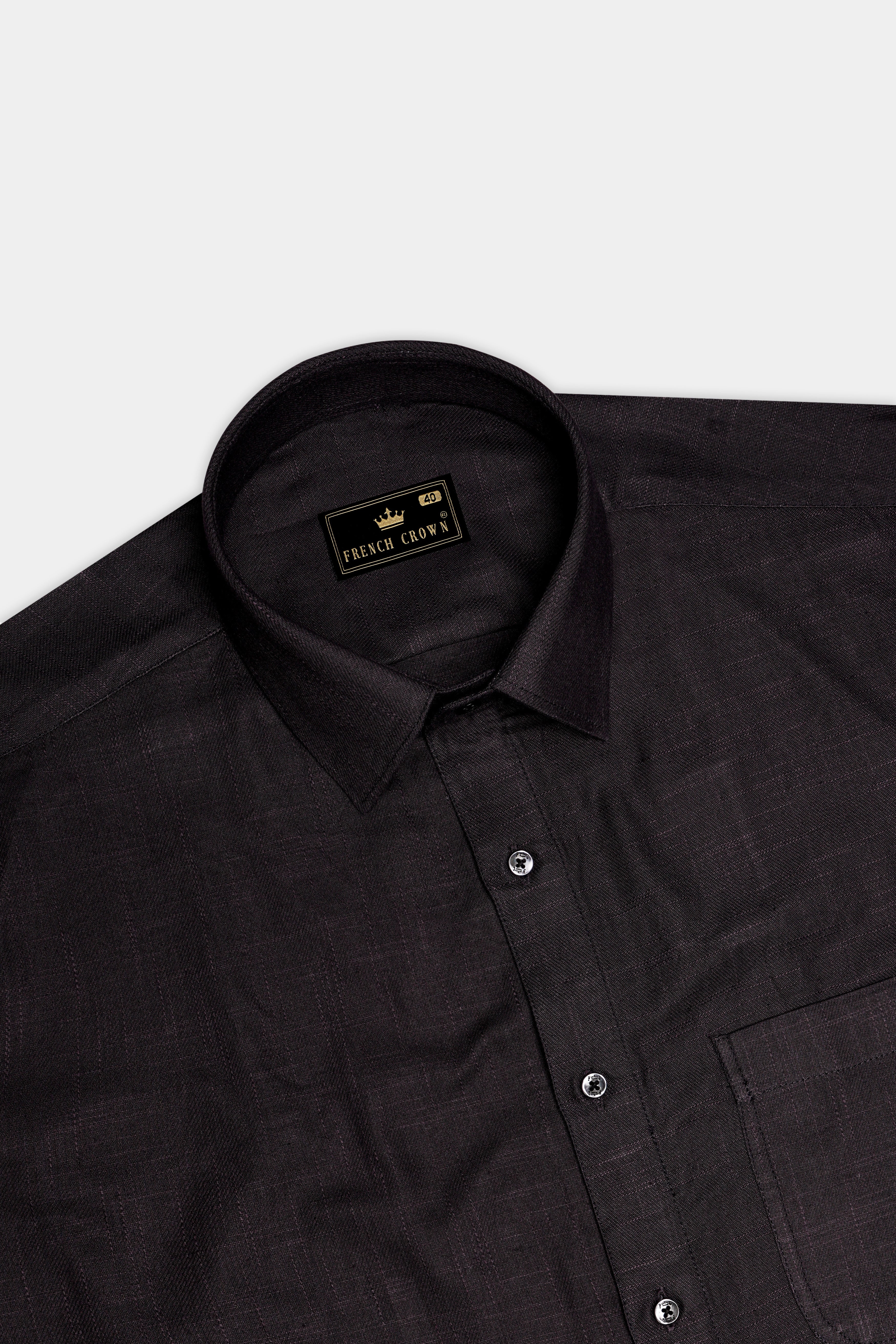 Thunder Brown Royal Oxford Designer Overshirt/Shacket