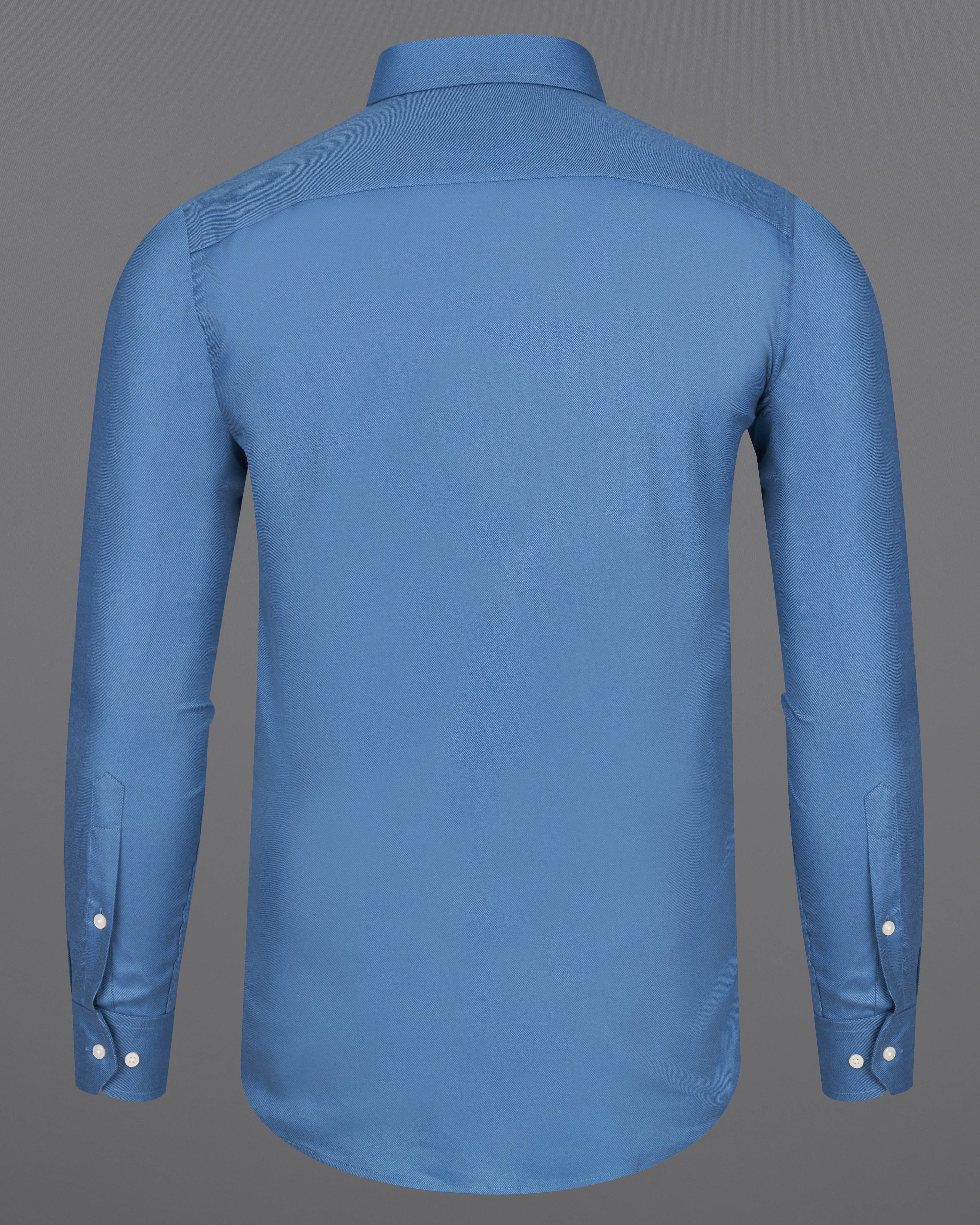 Waikawa Blue Twill Premium Cotton Shirt