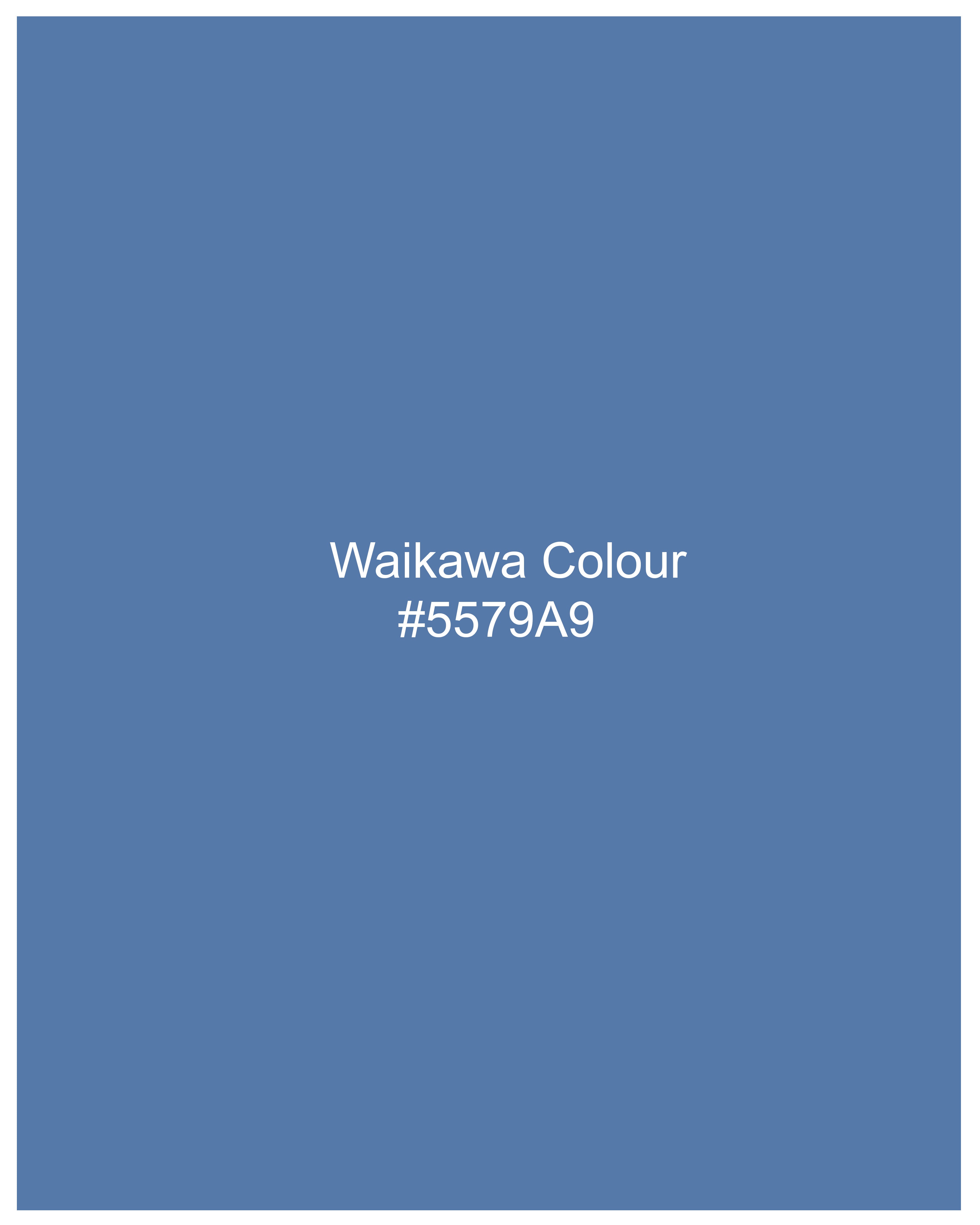 Waikawa Blue Twill Premium Cotton Shirt