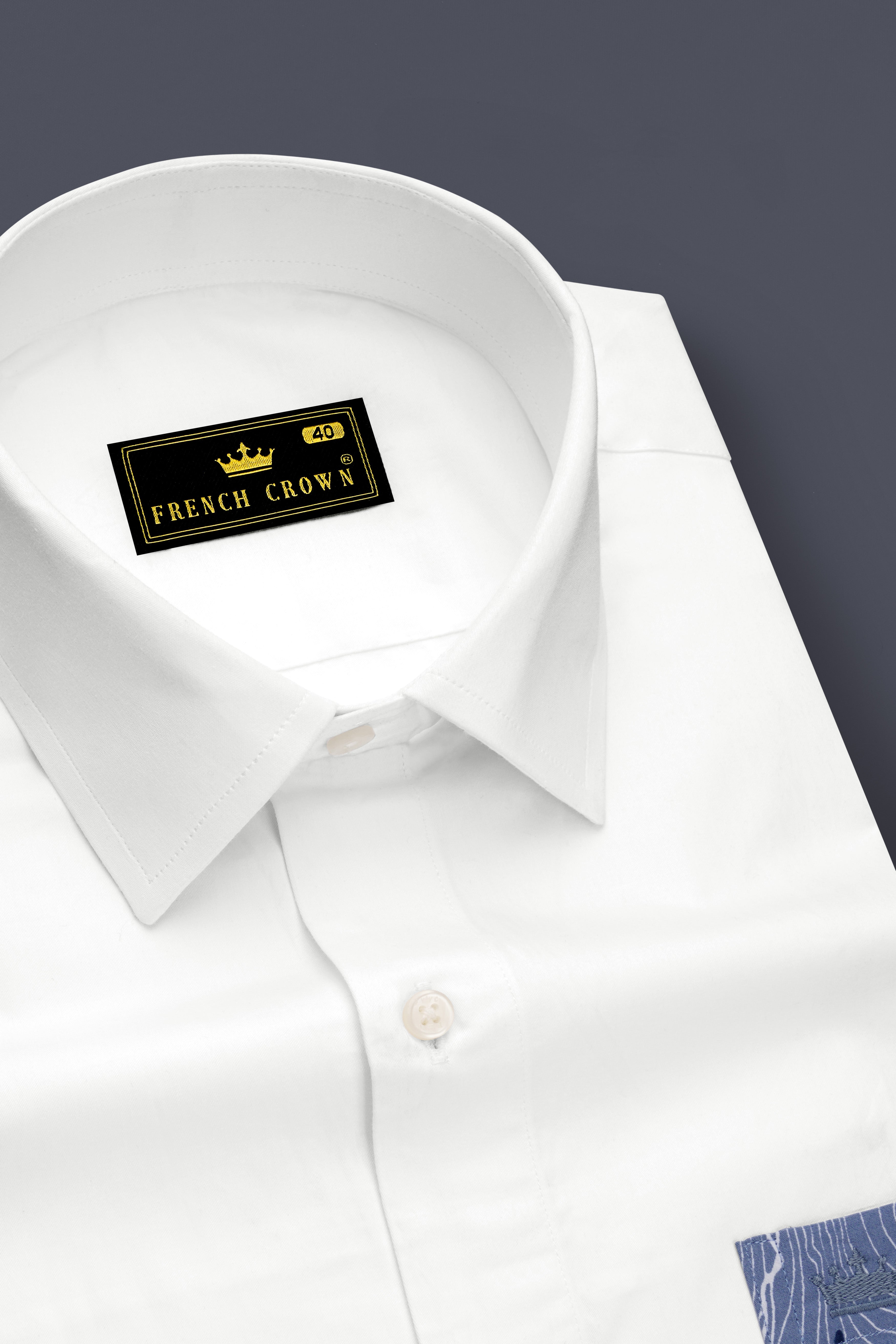 Bright White with Airplane Printed Super Soft Premium Cotton Designer Shirt