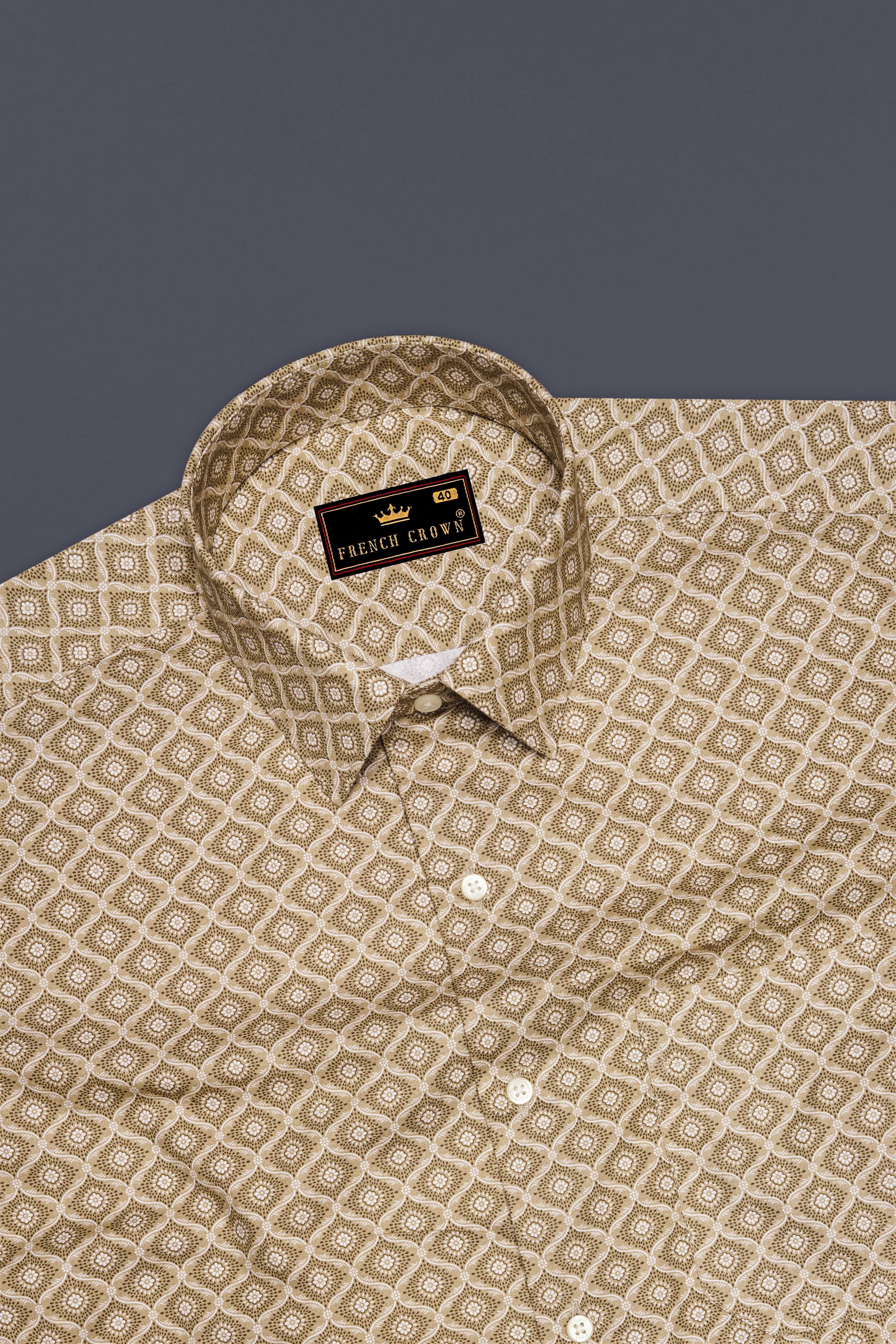 Pavlova Green and White Premium Cotton Shirt