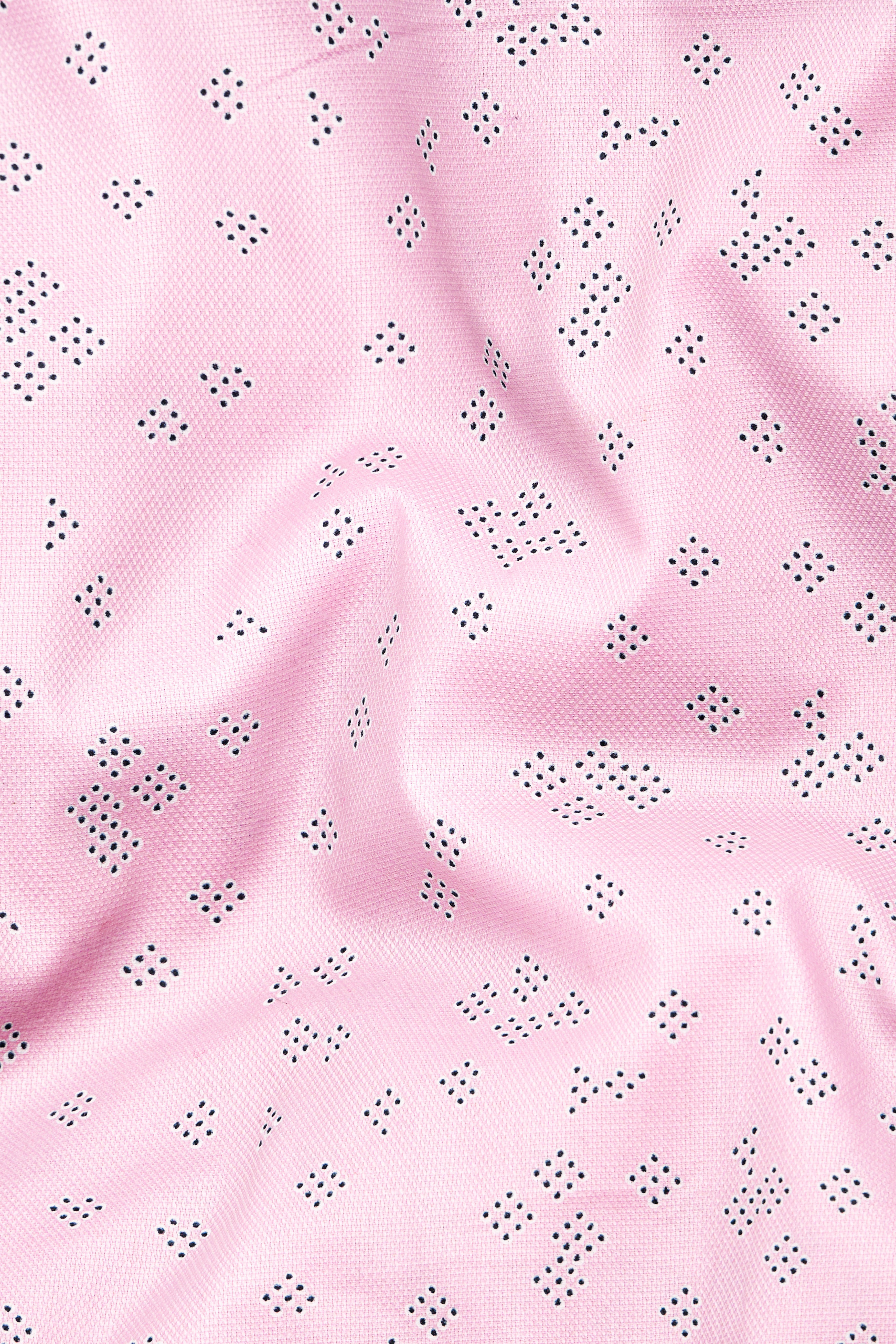 Oyster Pink Dobby Textured Premium Giza Cotton Shirt