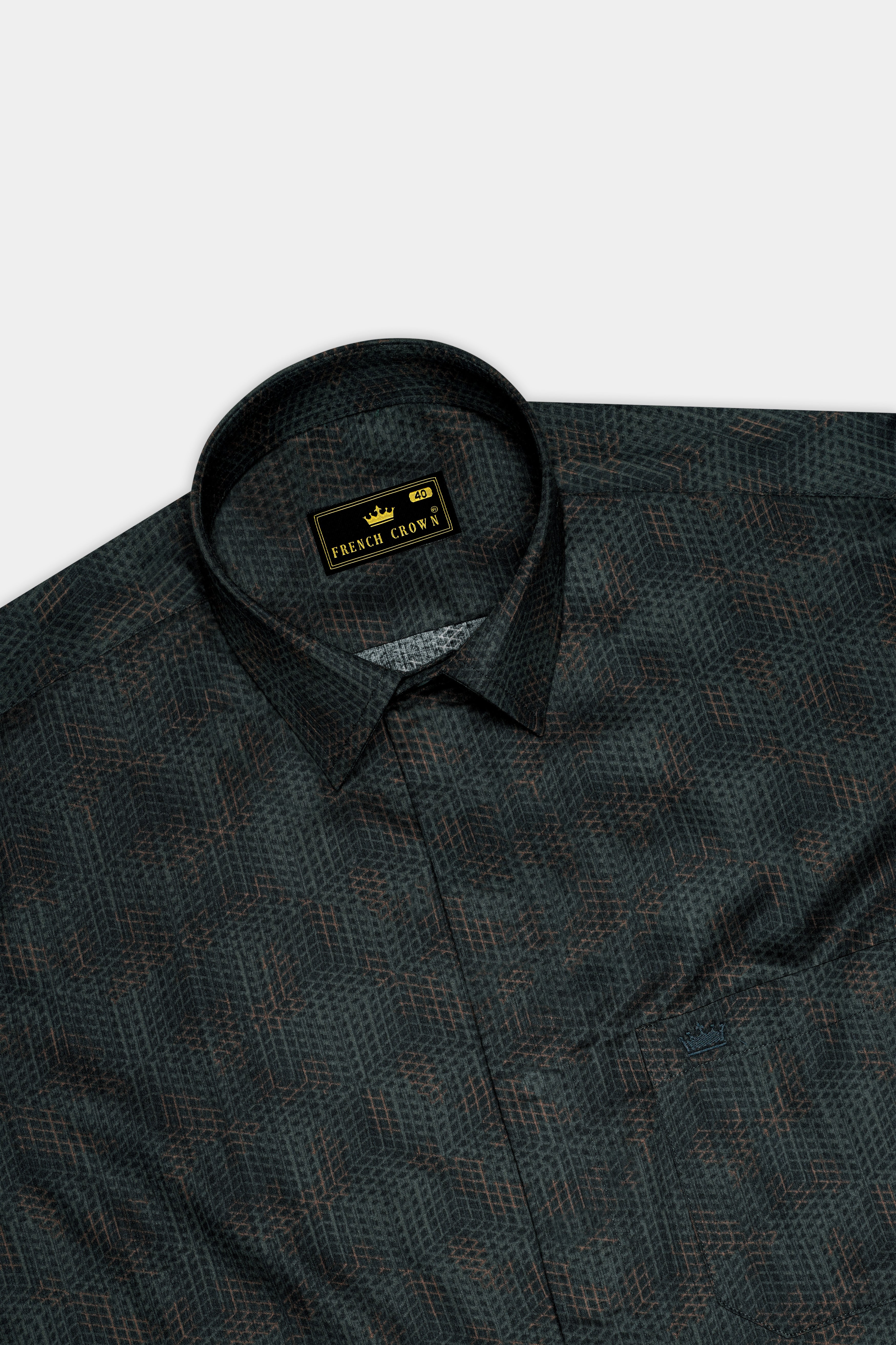 Dianne Green and Judge Brown Honeycomb Printed Super Soft Premium Cotton Designer Shirt