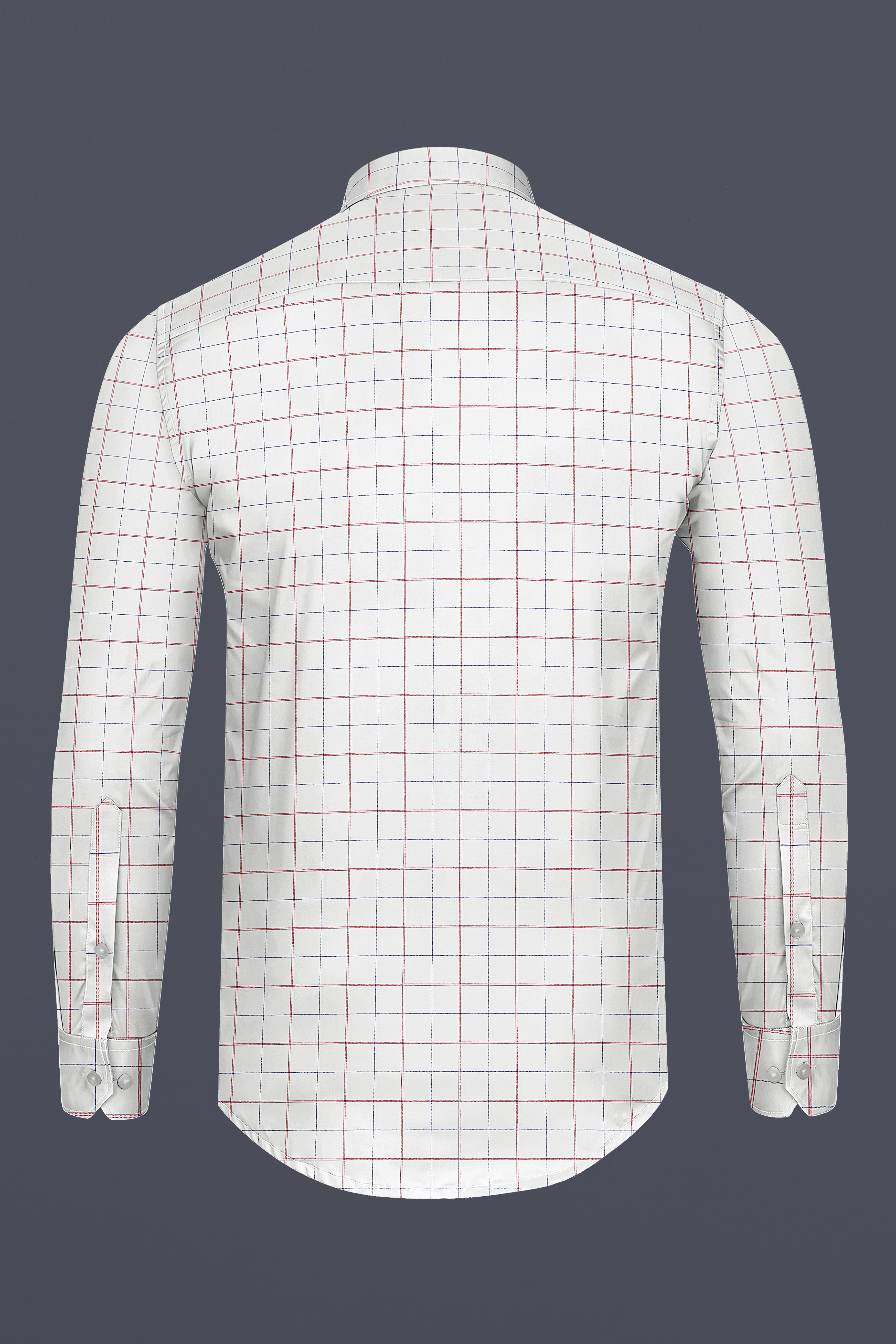 Platinum Cream Multicolour Plaid Luxurious Linen Shirt