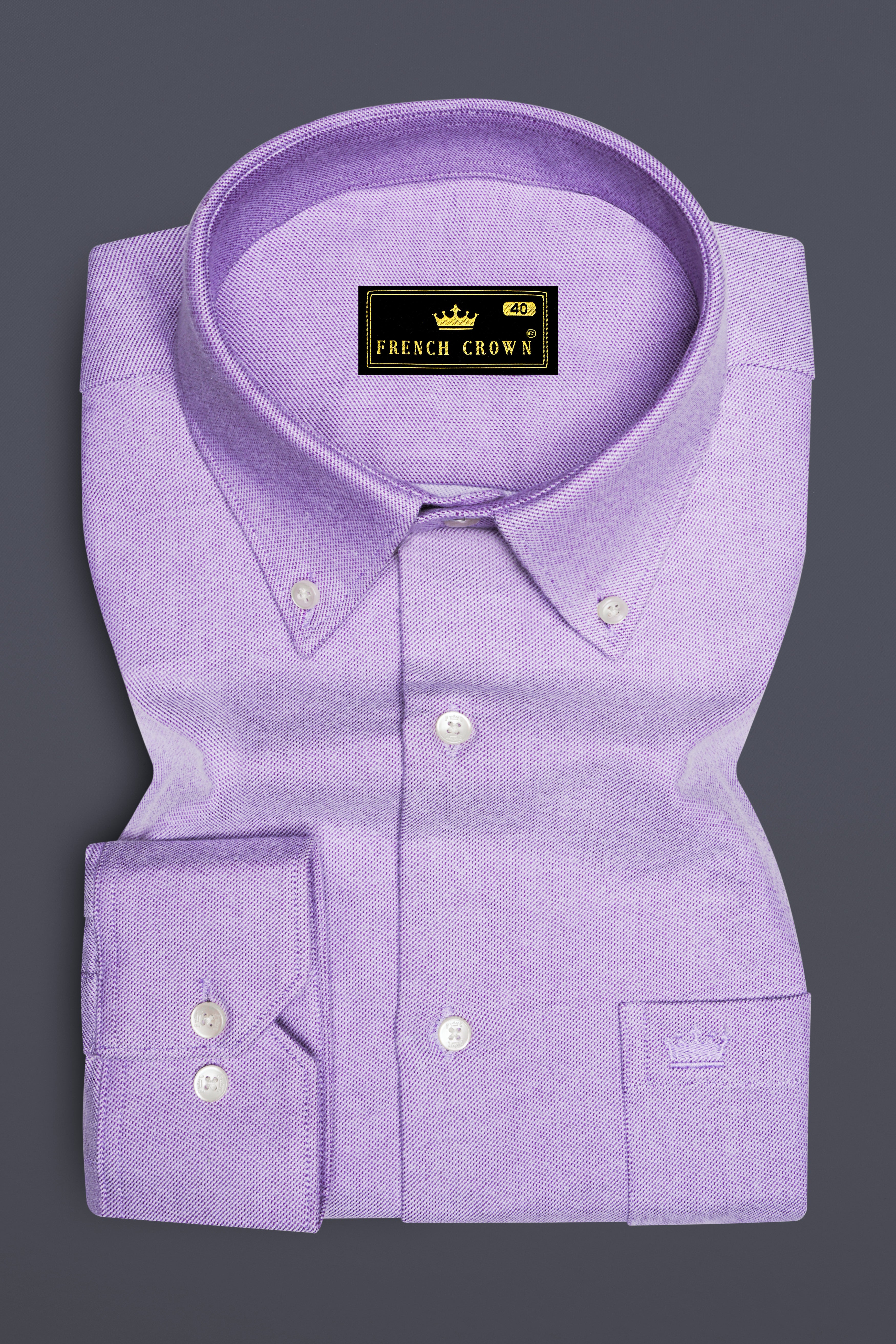 Wisteria Purple Royal Oxford Overshirt/Shacket