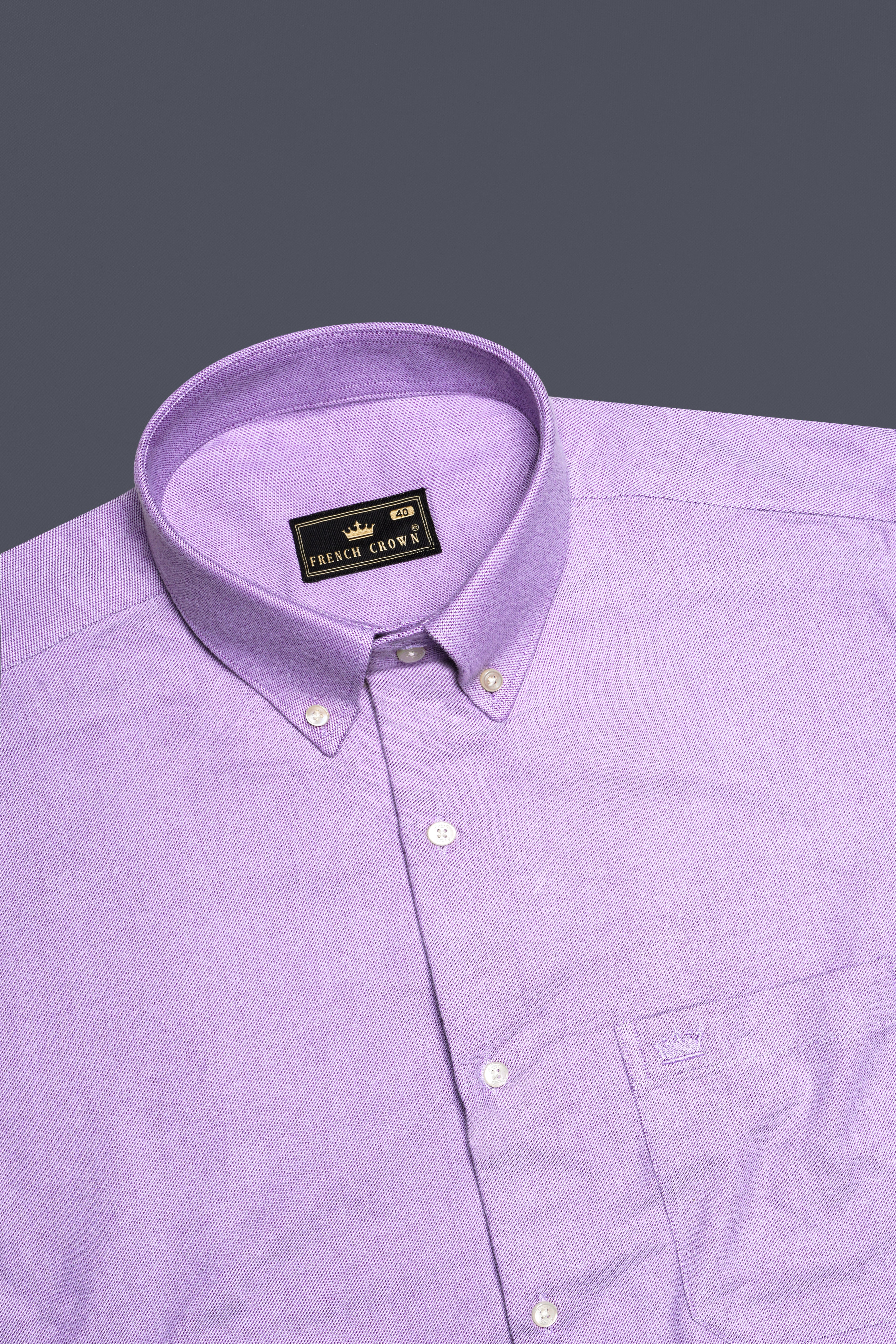 Wisteria Purple Royal Oxford Overshirt/Shacket