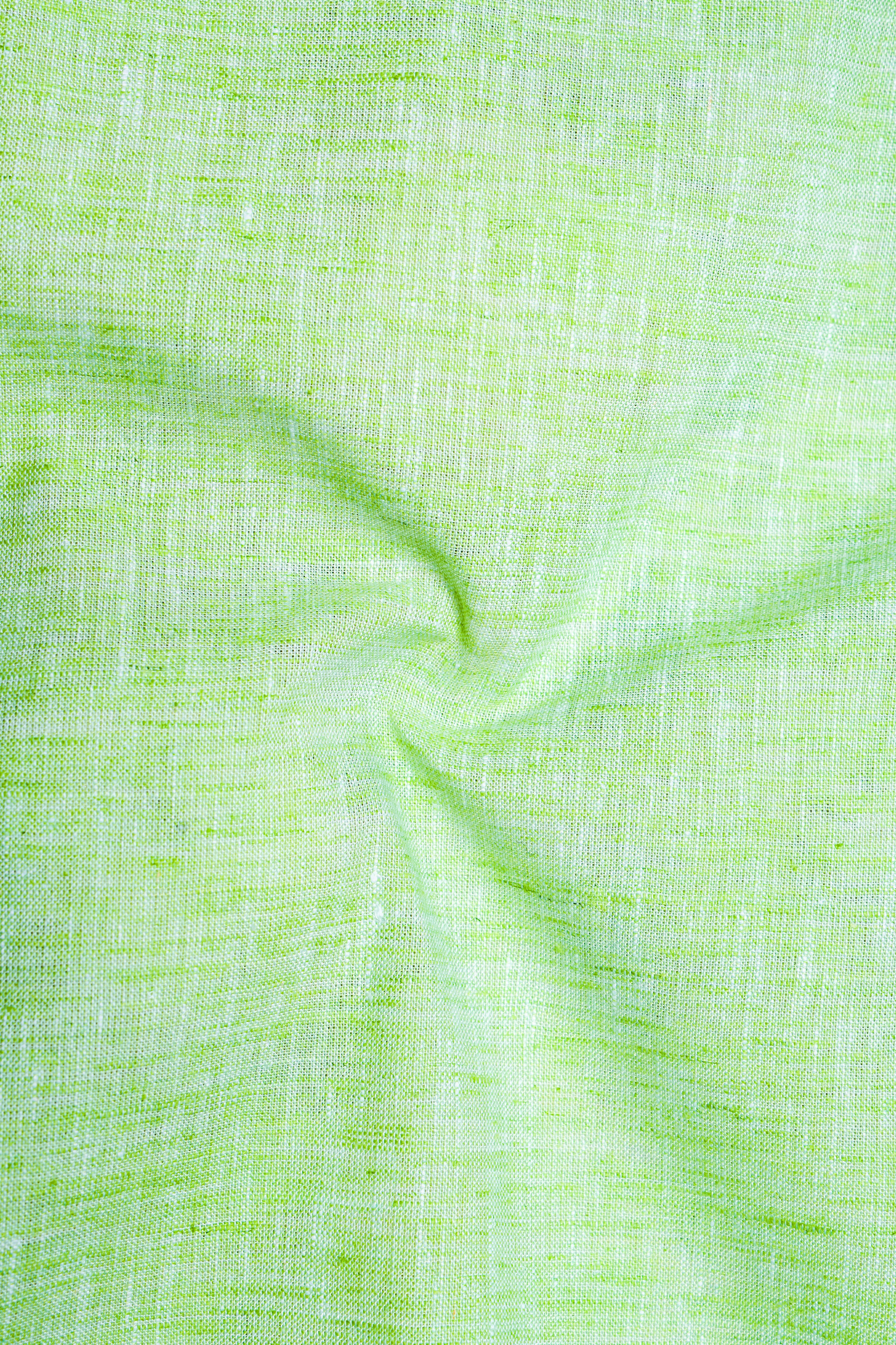 Madang Green Luxurious Linen Designer Shirt