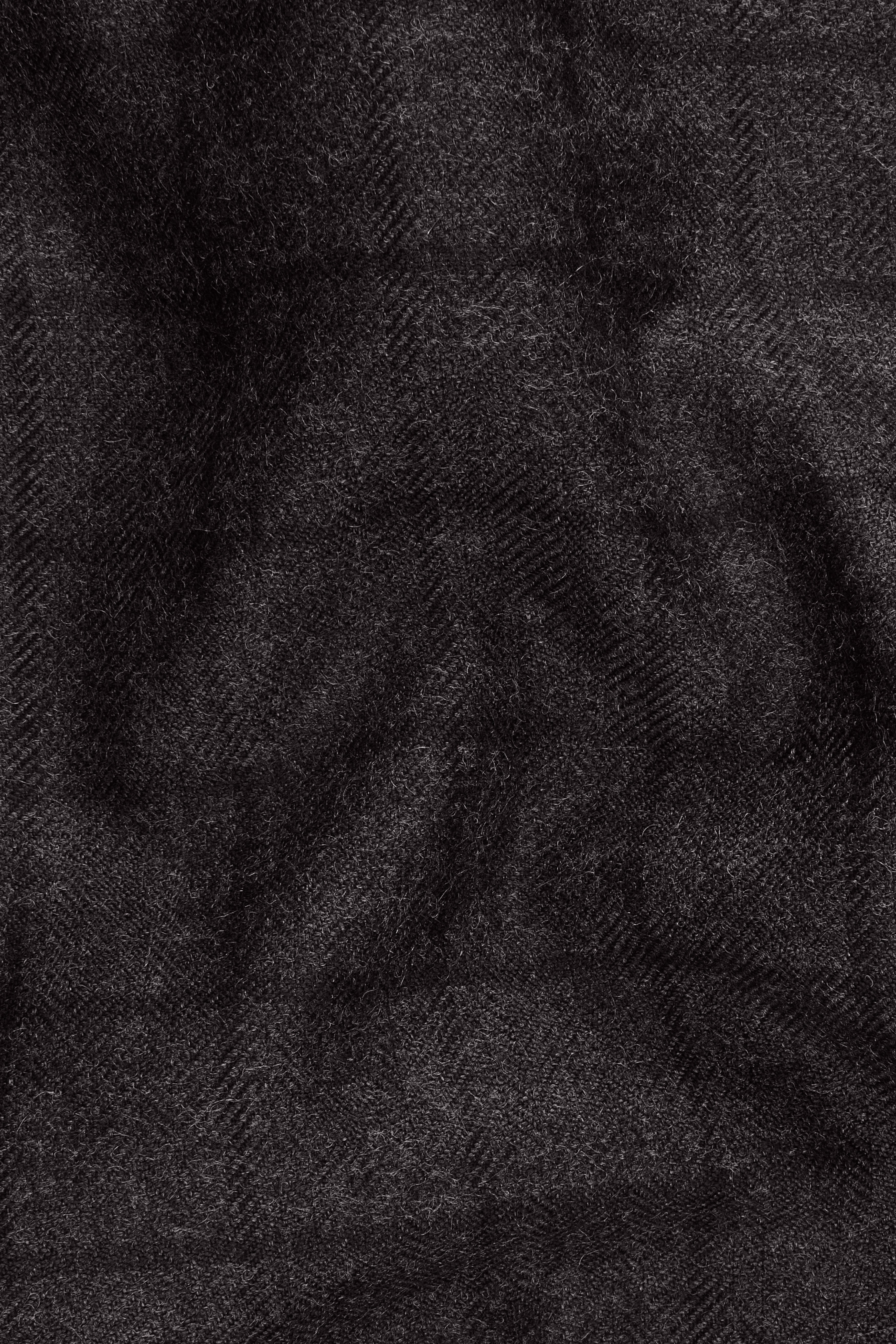 Thunder Gray Windowpane Tweed Double Breasted Blazer