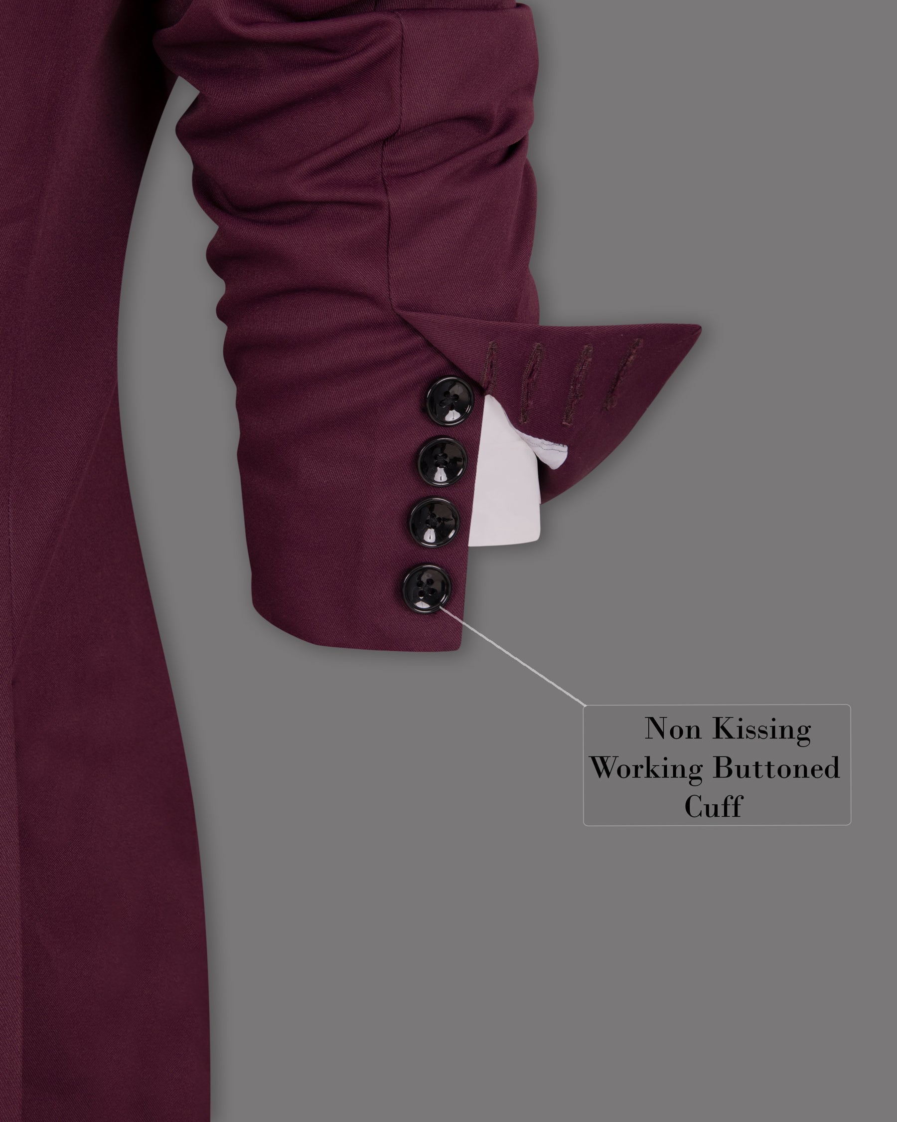 Wine Berry Woolrich Tuxedo Blazer