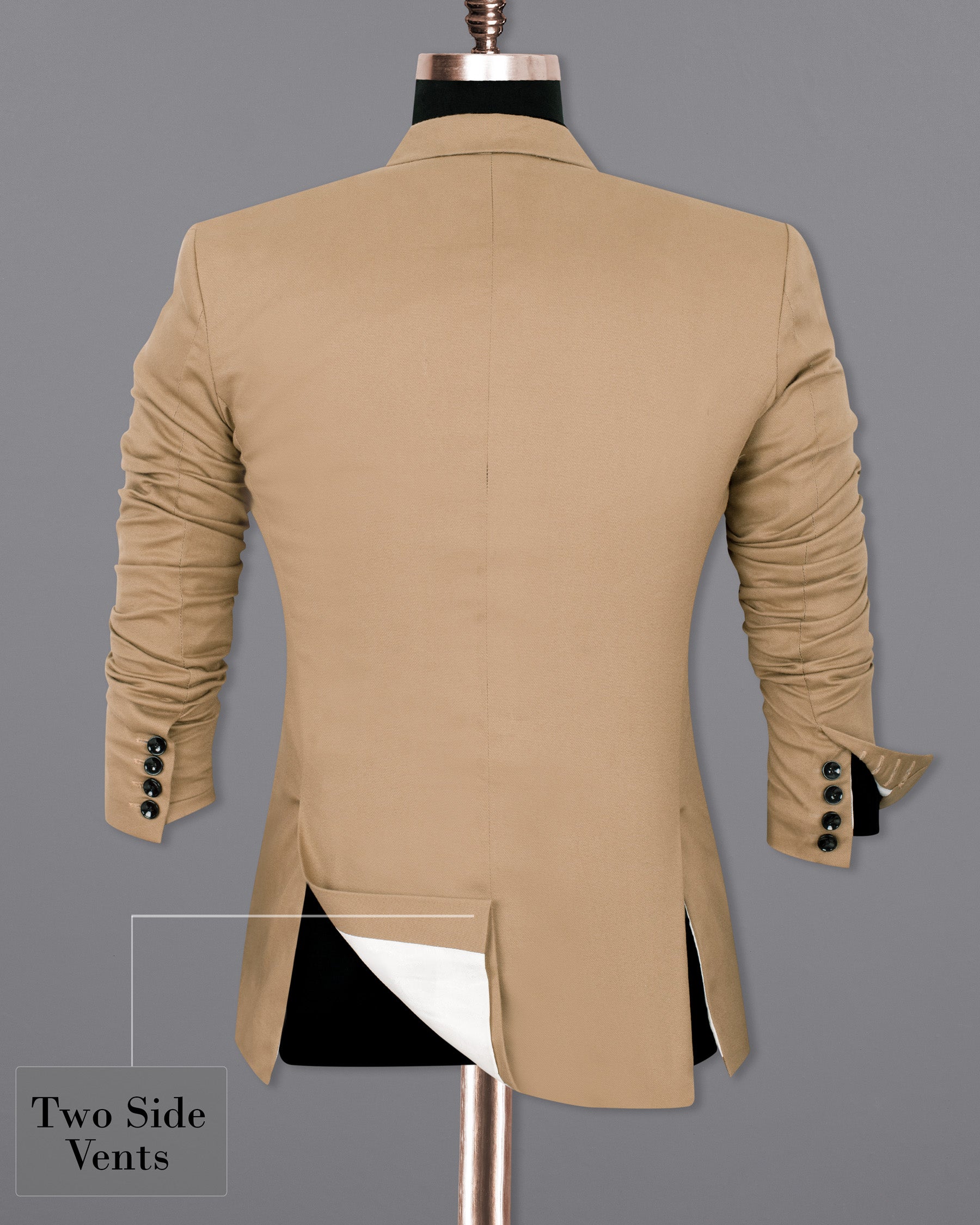 Mongoose Cream Premium Cotton Blazer