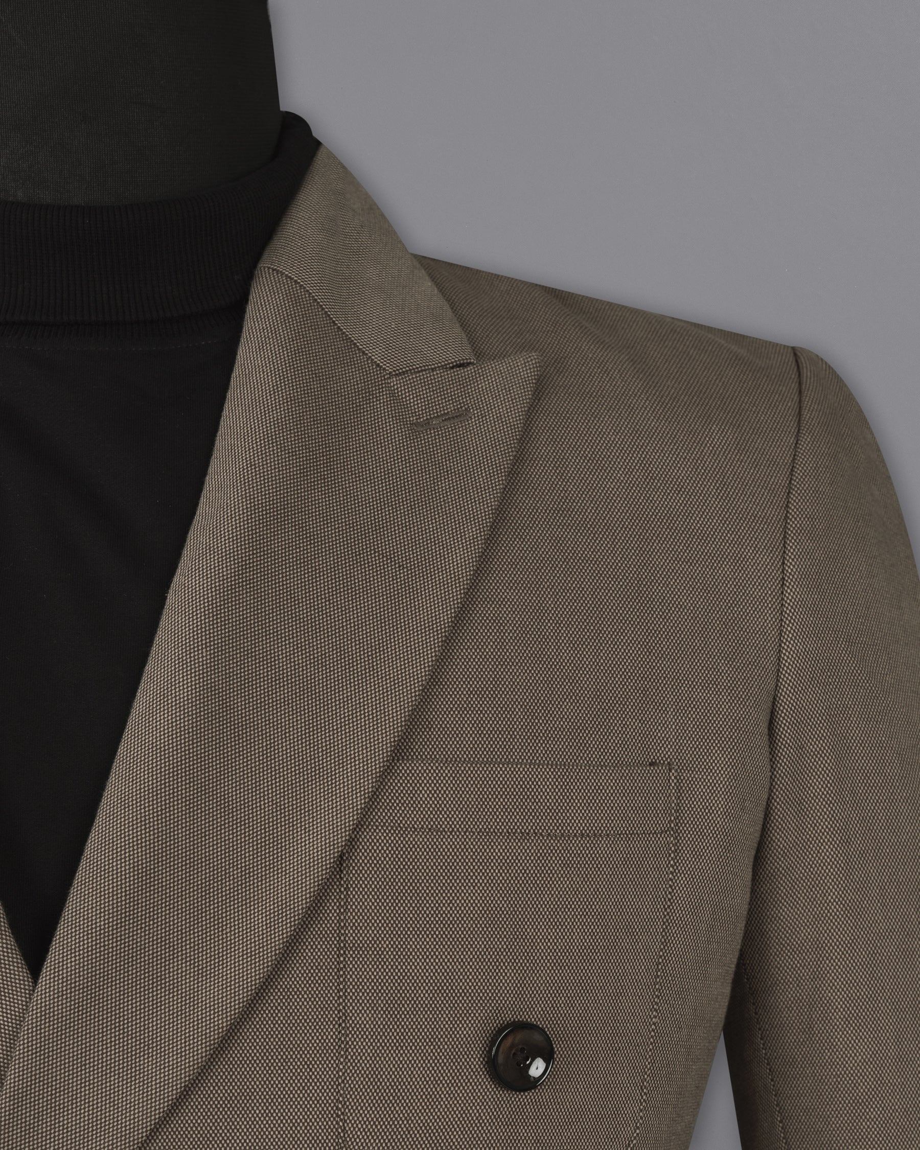 Stonewall with Zeus Brown Double Breasted Premium Cotton Sports Blazer