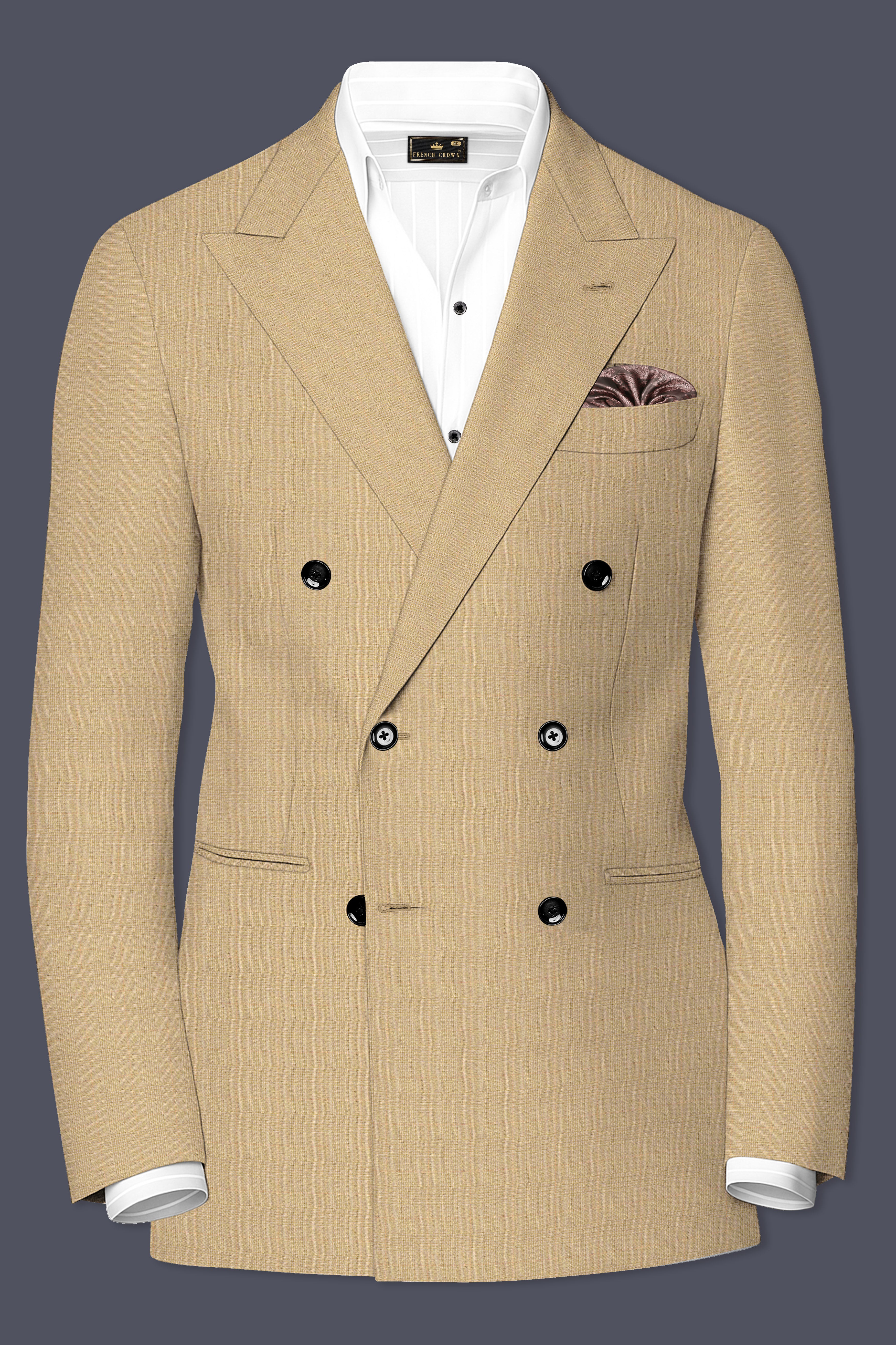 Sandrift Brown Double Breasted Blazer