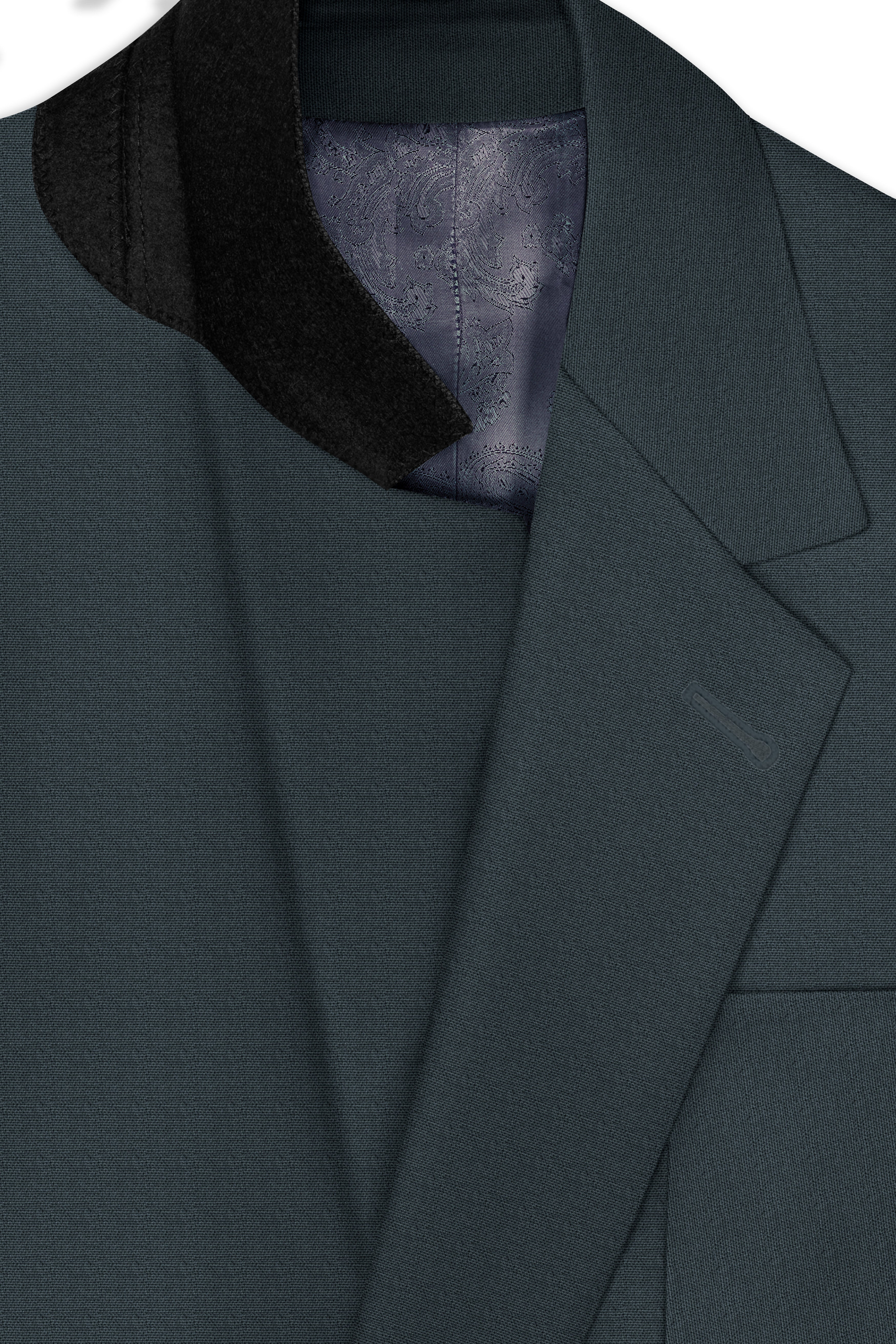 Limed Spruce Grey Single Breasted Premium Cotton Sports Blazer