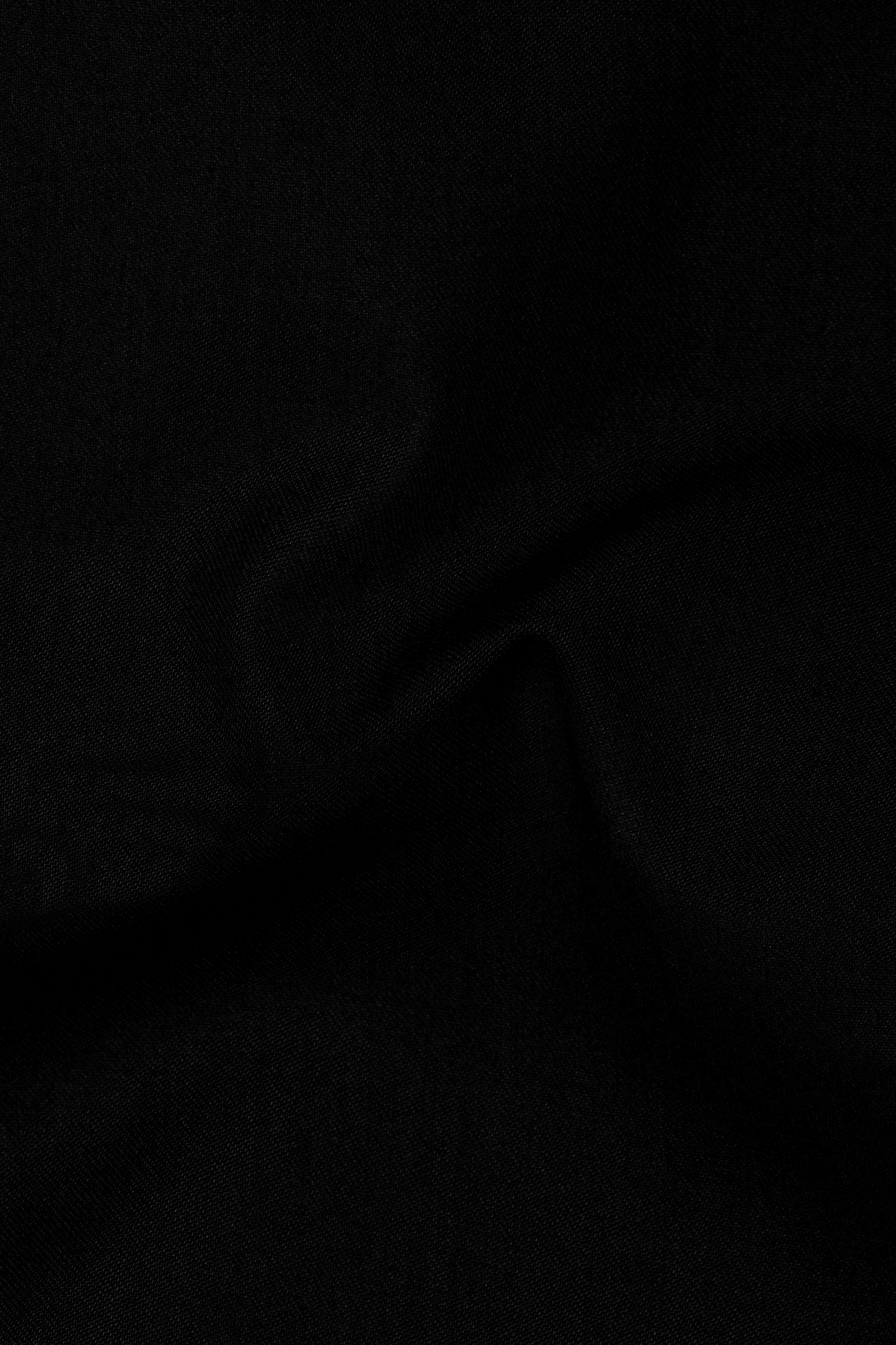 Thunder Black Cross Placket Bandhgala Blazer