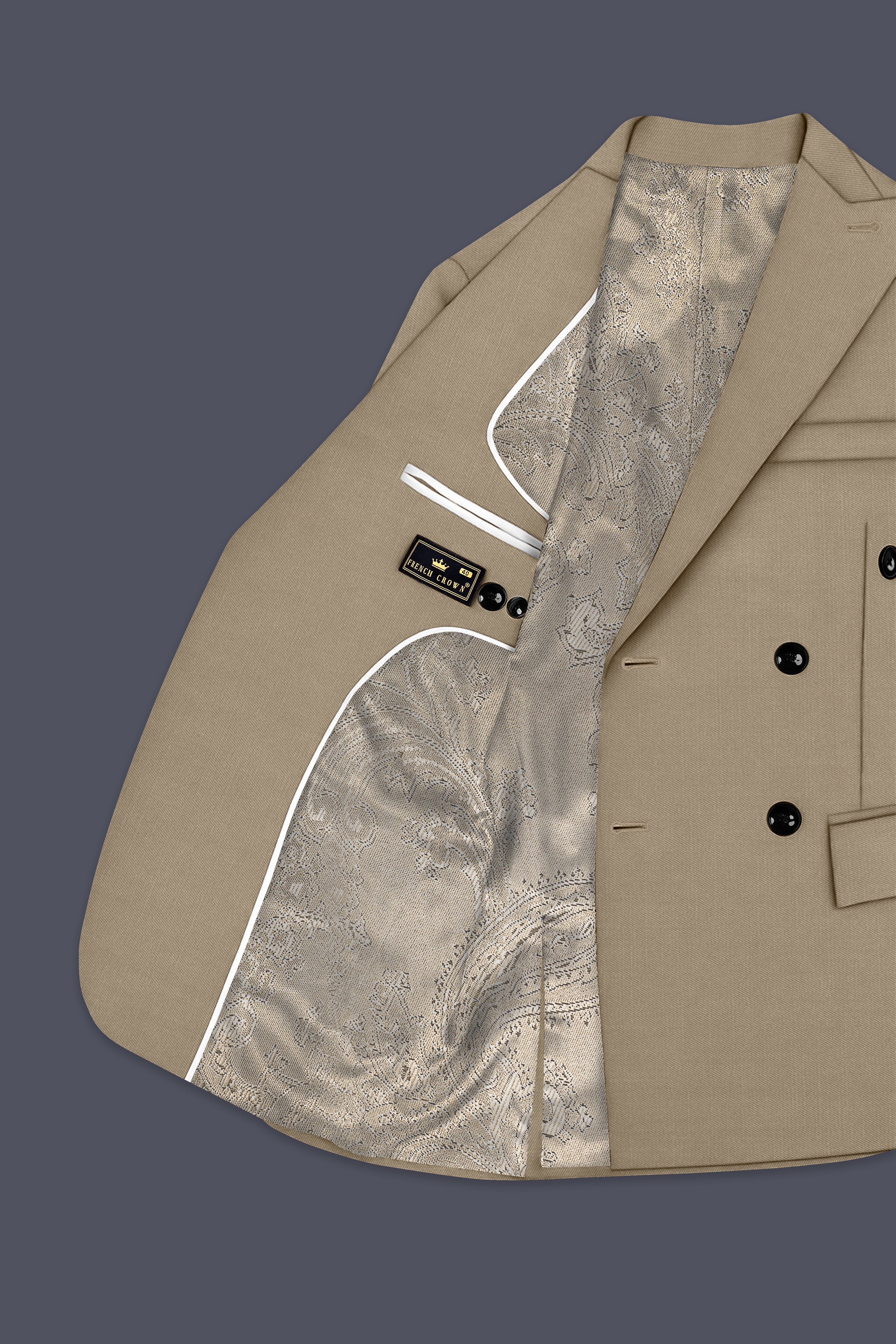 Stonewall Brown Double Breasted Blazers