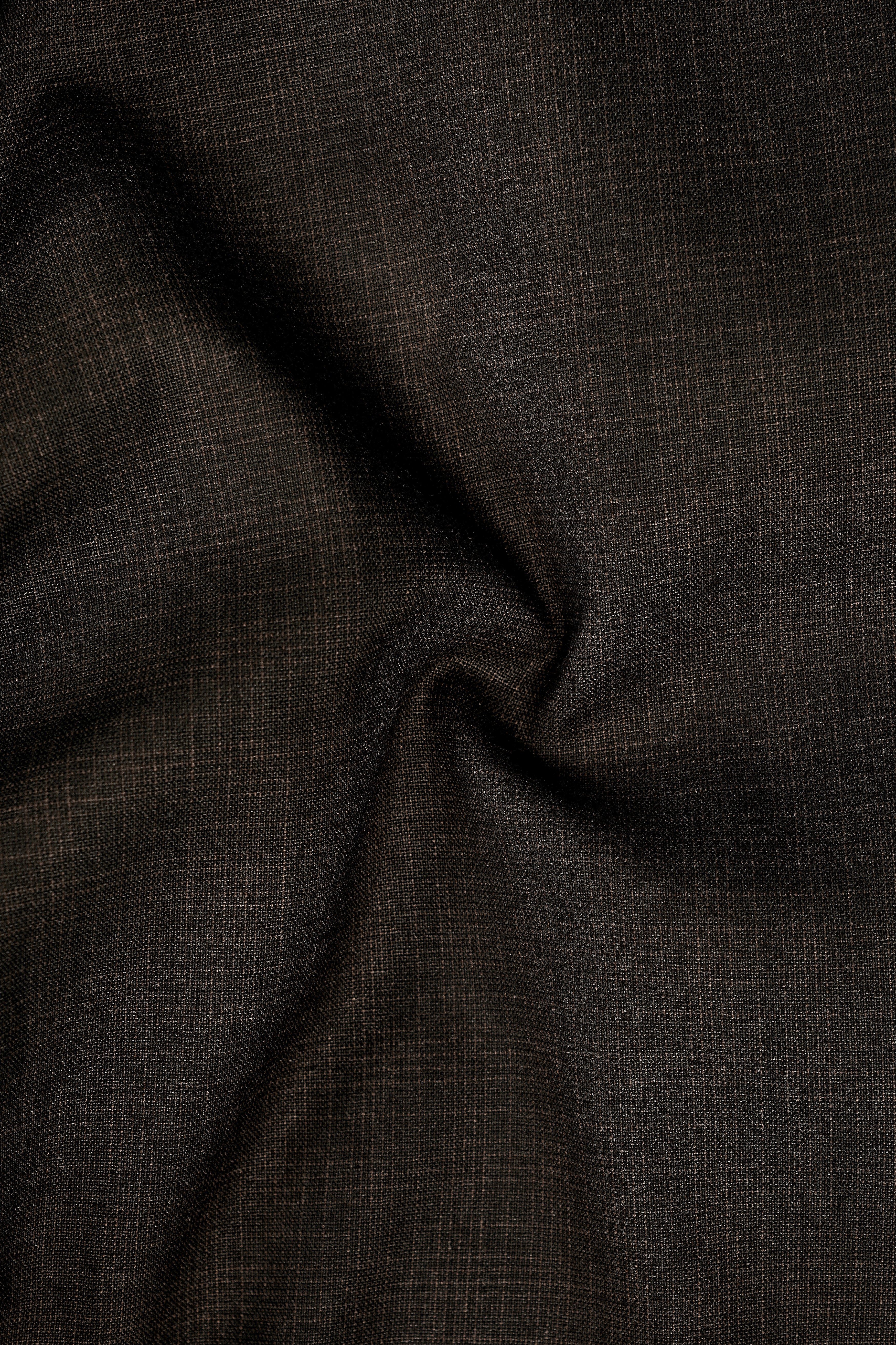 Emperor Gray with Hemlock Dark Brown Checkered Double Breasted Blazer