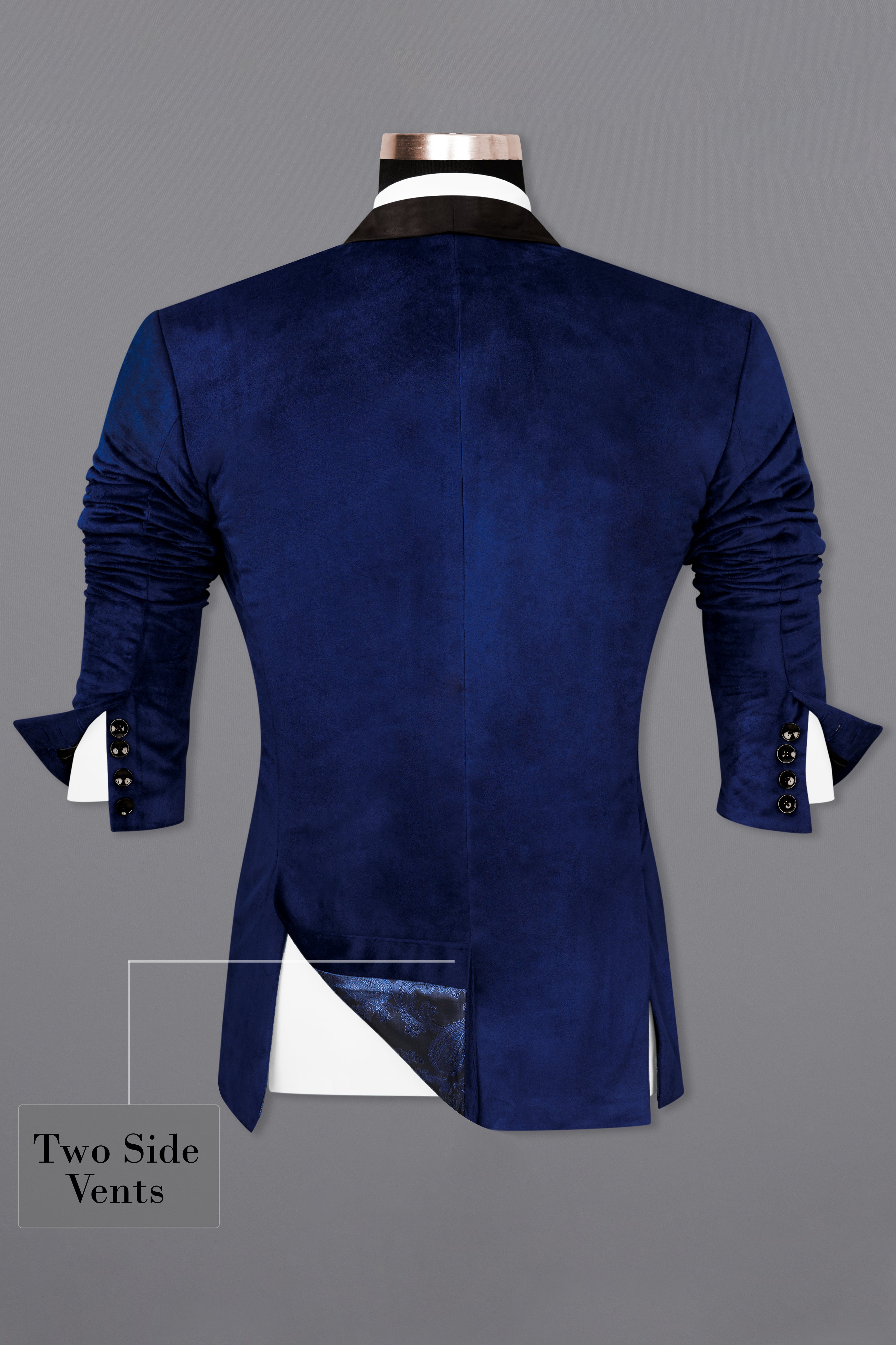 Blue Velvet Tuxedo Designer Blazer