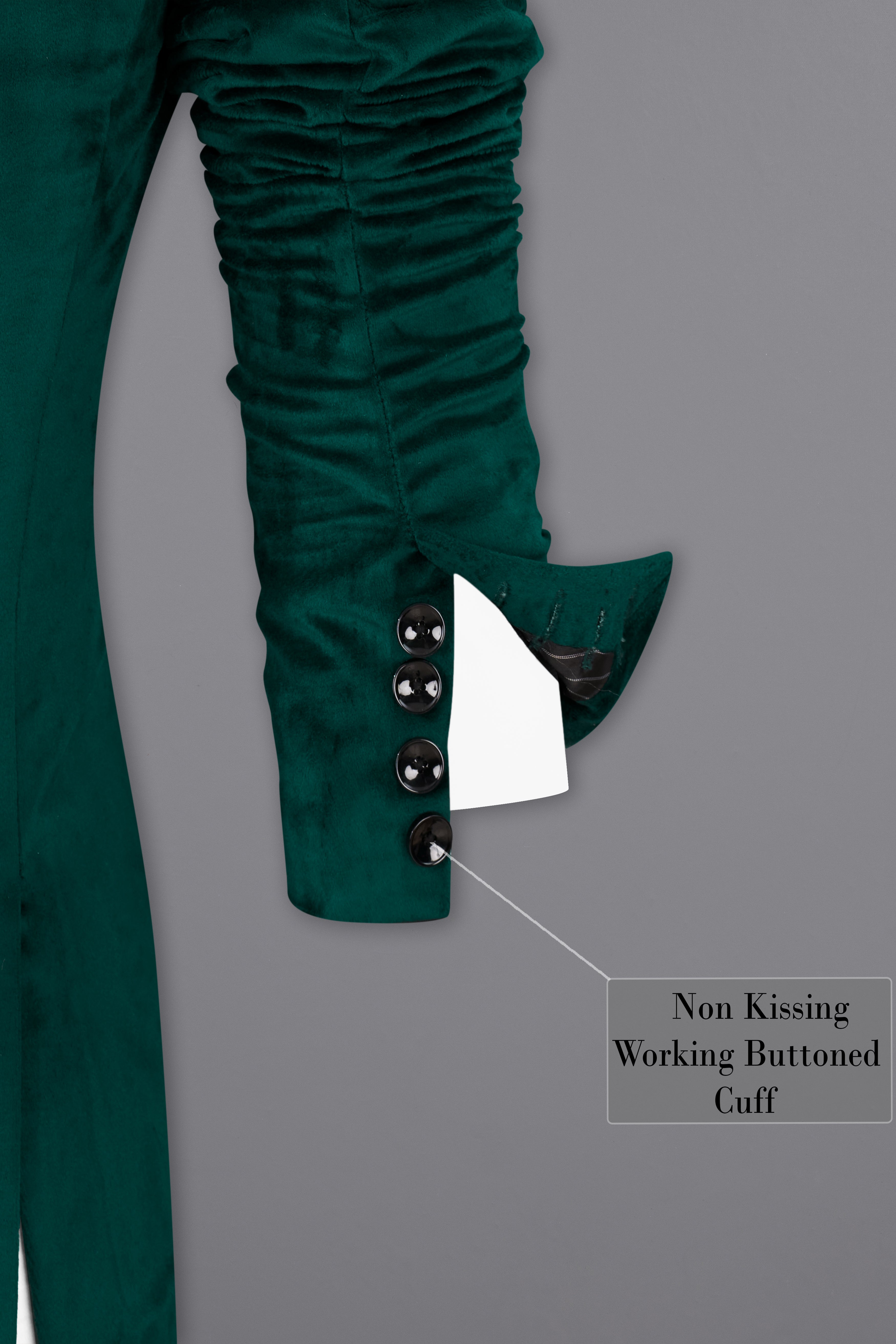 Daintree Green Velvet Tuxedo Designer Blazer