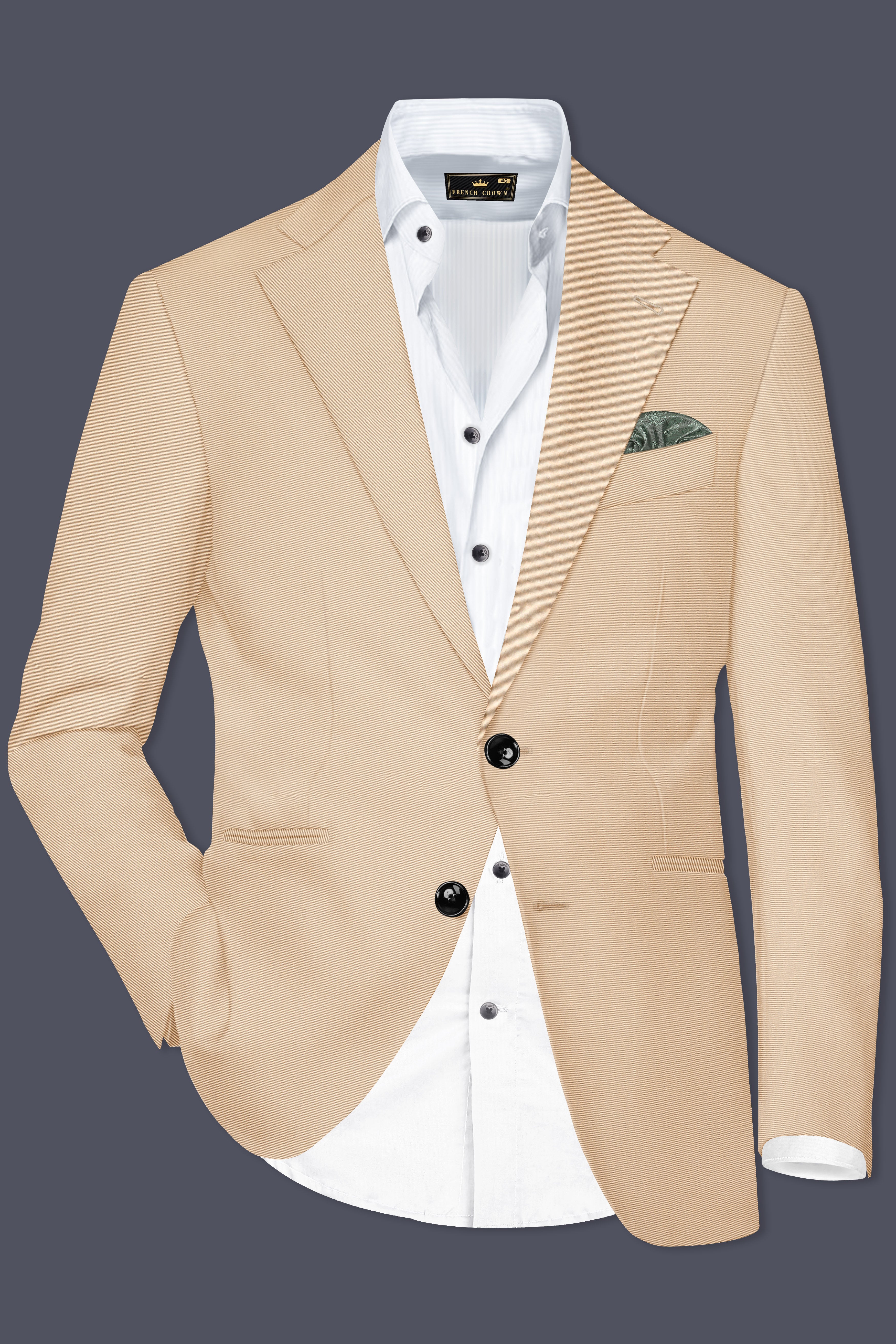 Sandrift Brown Premium Cotton Blazer