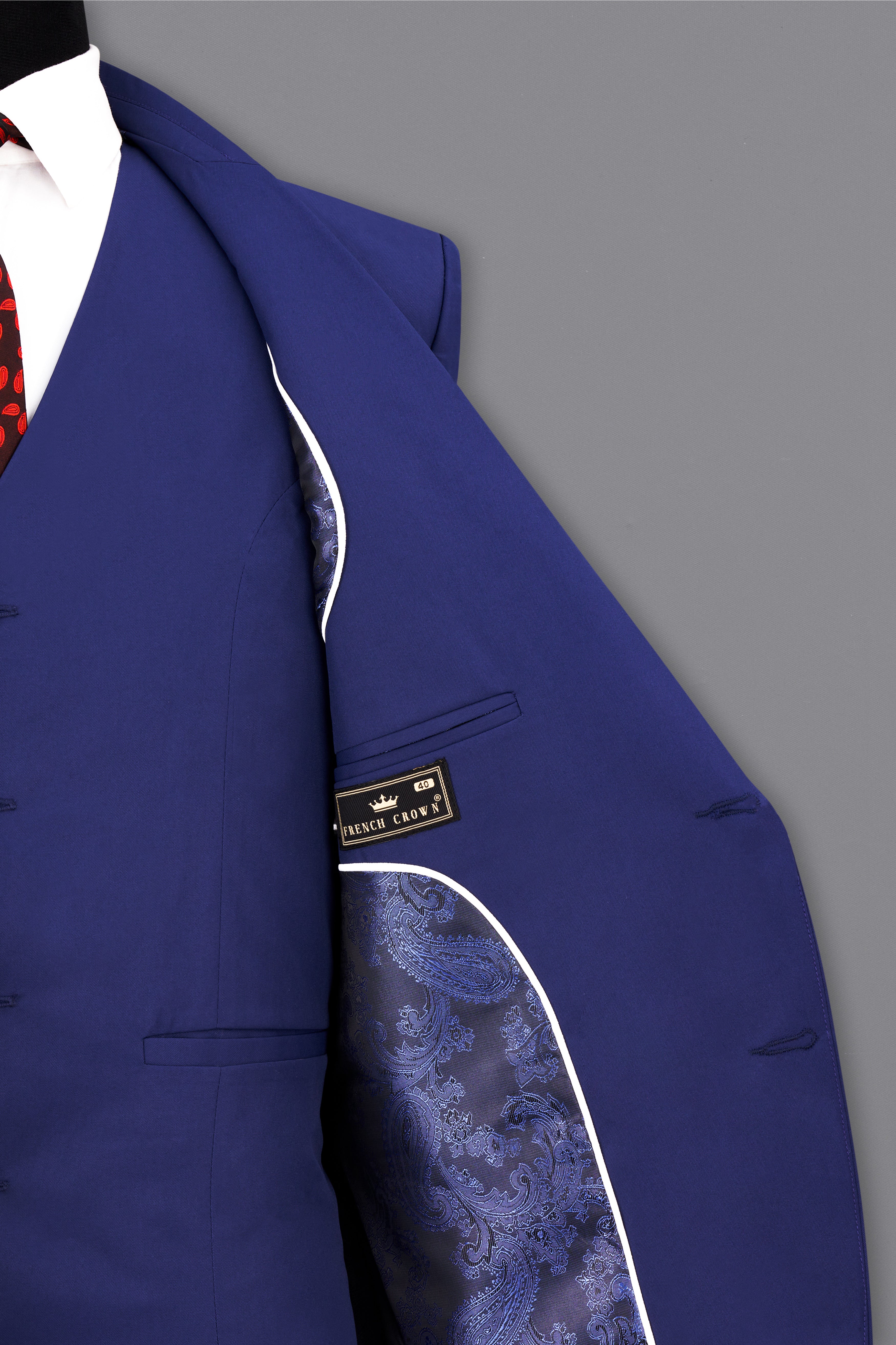 Royal Blue Single Breasted Blazer