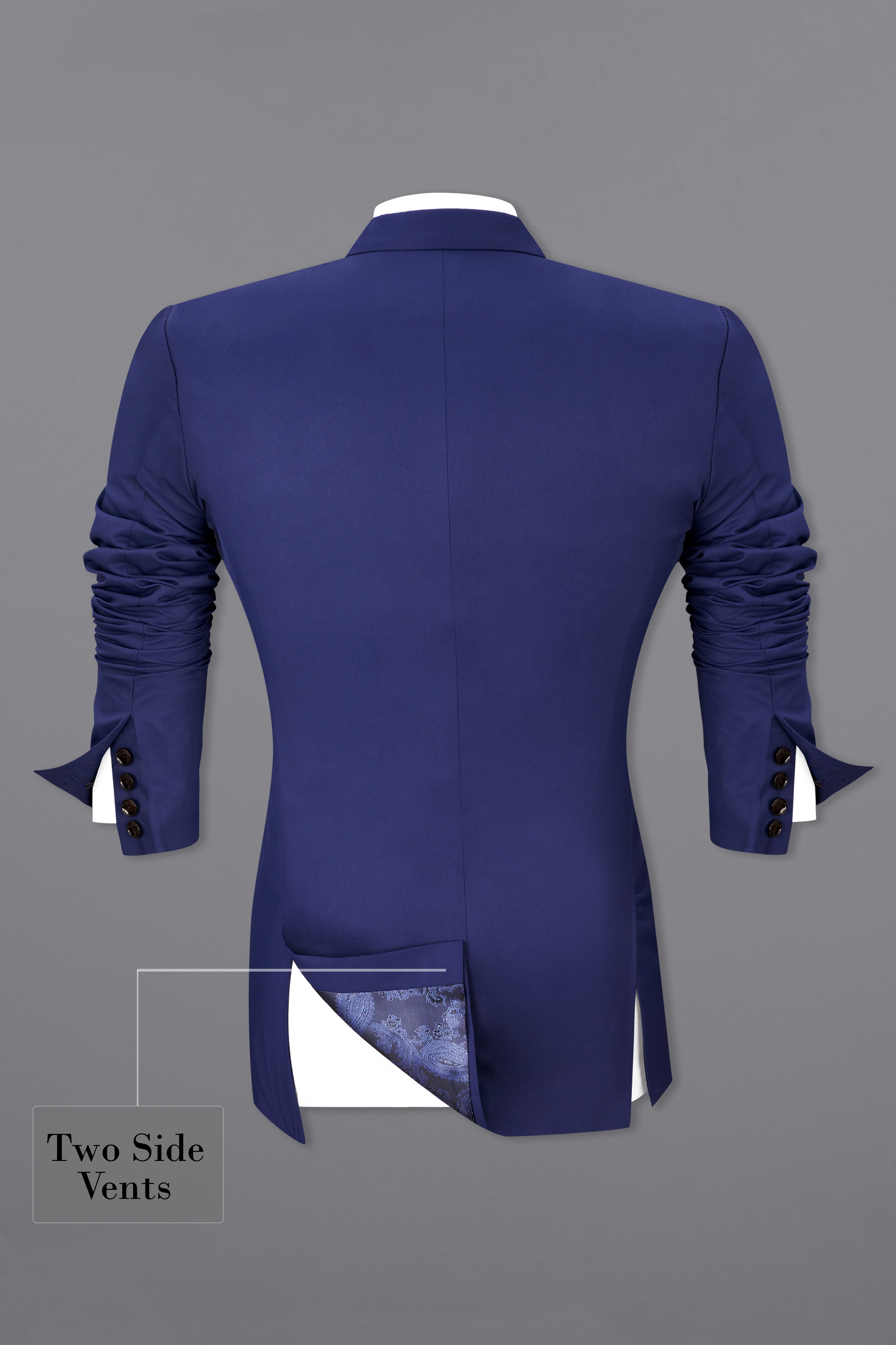 Royal Blue Single Breasted Blazer
