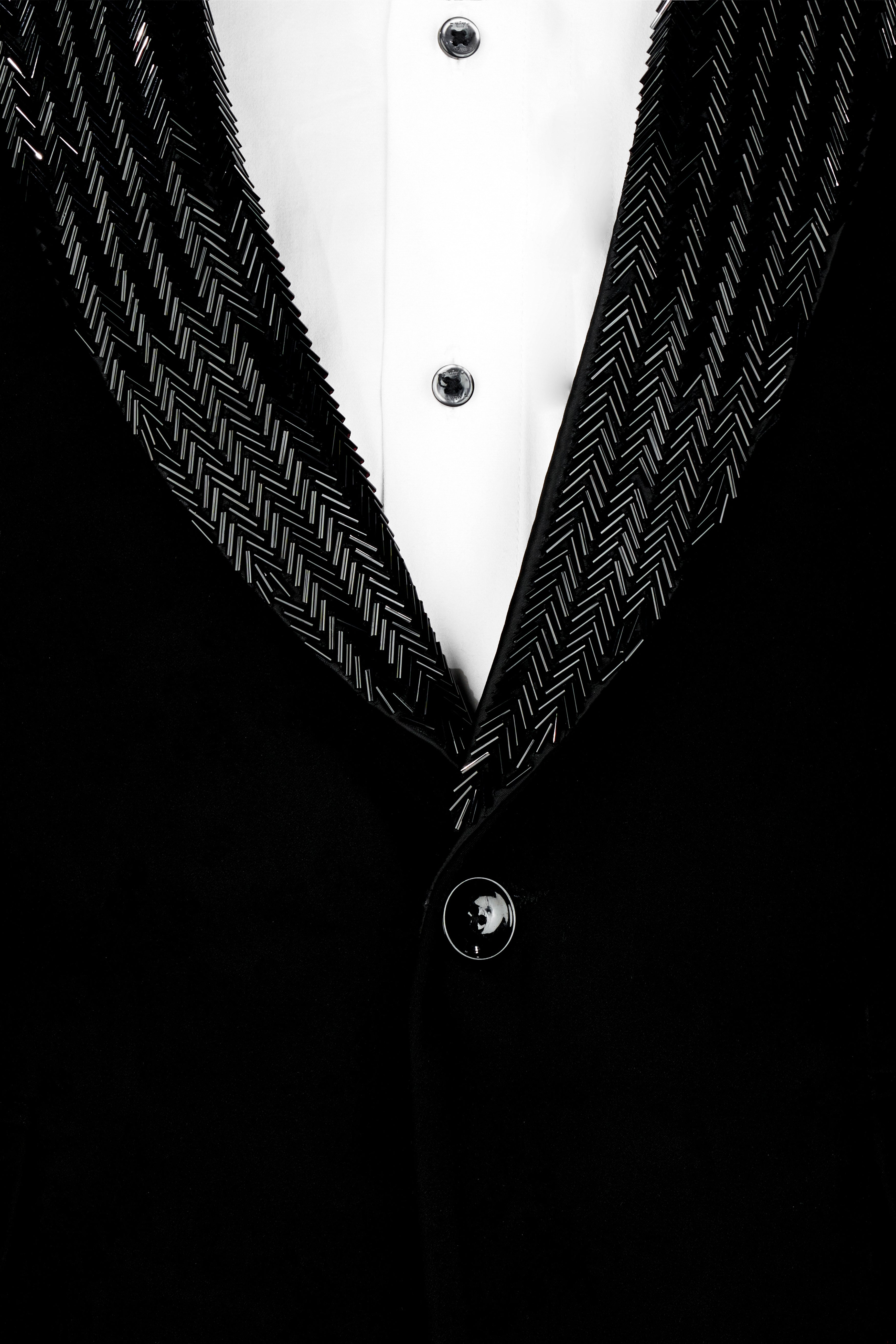 Noirex-Korean Black (The Best Black We Have) 4-Way Stretch Designer Blazer